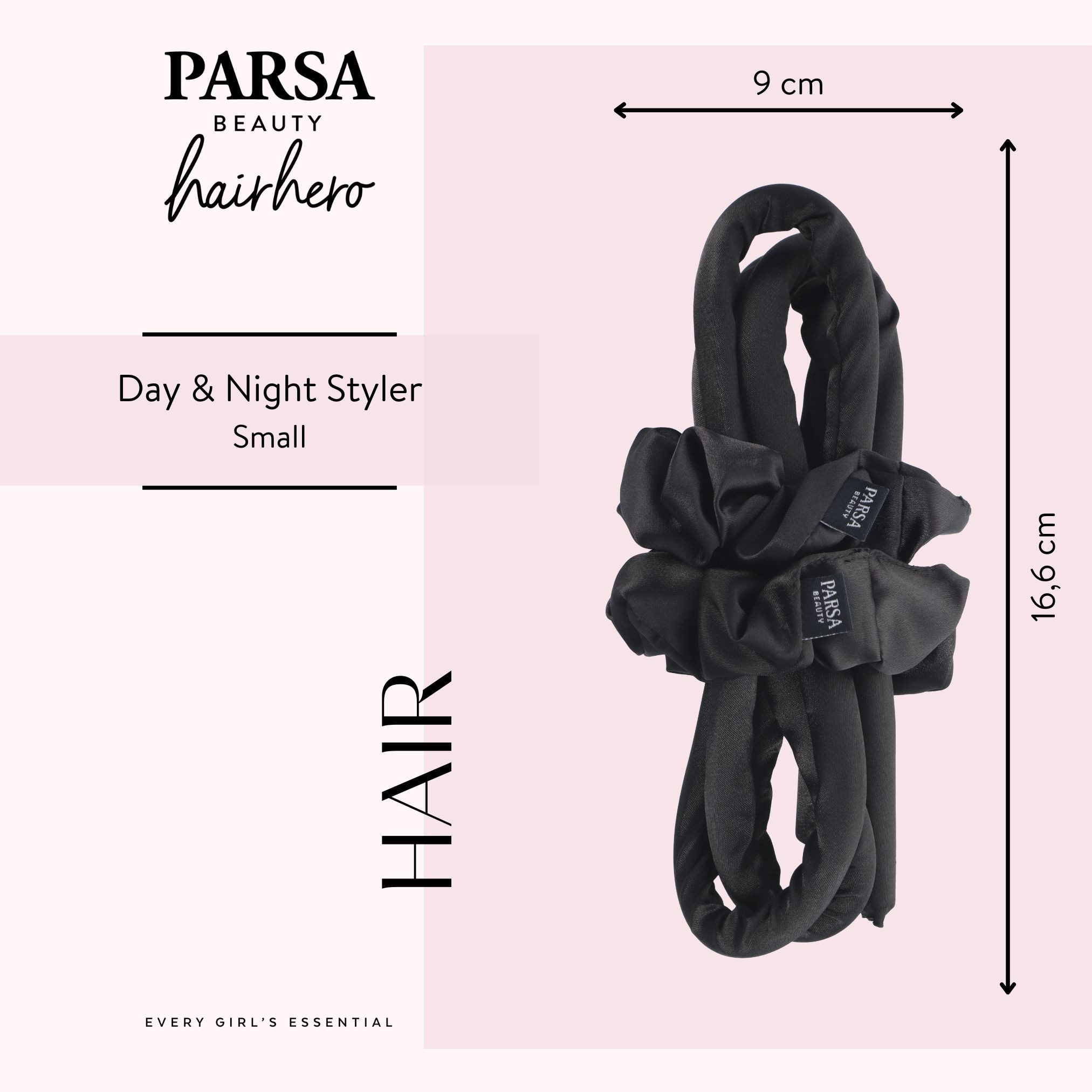 PARSA Beauty Lockenstyler Hair Hero Day & Night Styler Small, Volumen & Wellen ohne Hitze