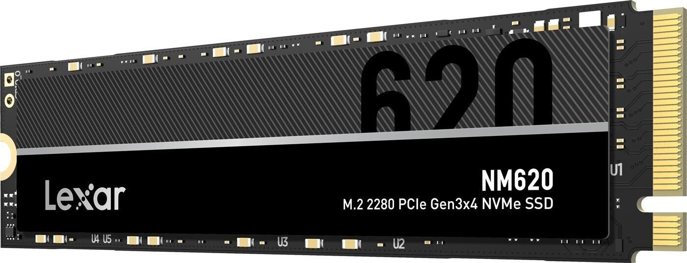 Lexar NM620 M.2 2280 PCIe NVMe SSD-Festplatte (512 GB) 3500 MB/S Lesegeschwindigkeit, 2400 MB/S Schreibgeschwindigkeit