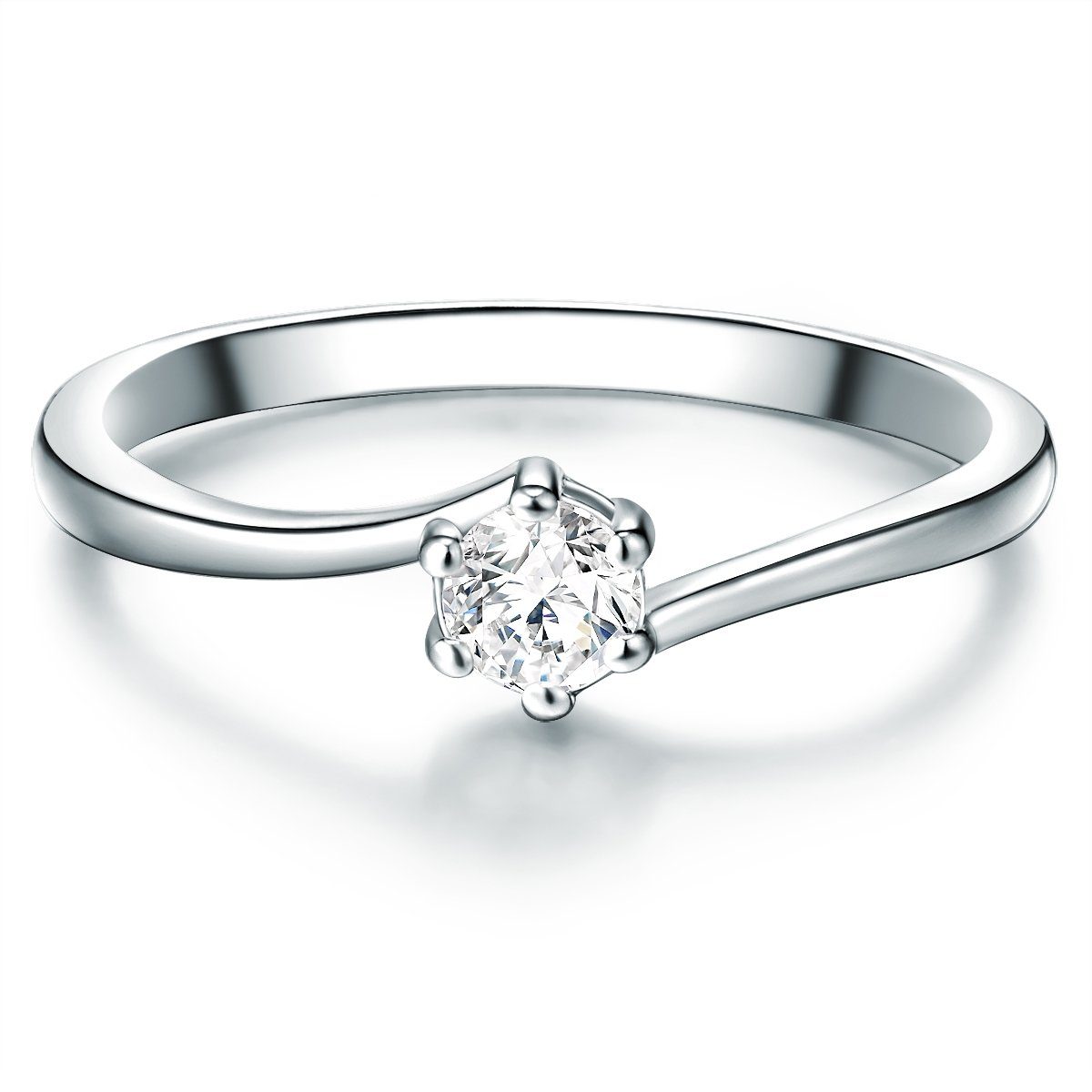 Trilani Silberring Verlobungsring aus Sterling Silber, günstig online kaufen