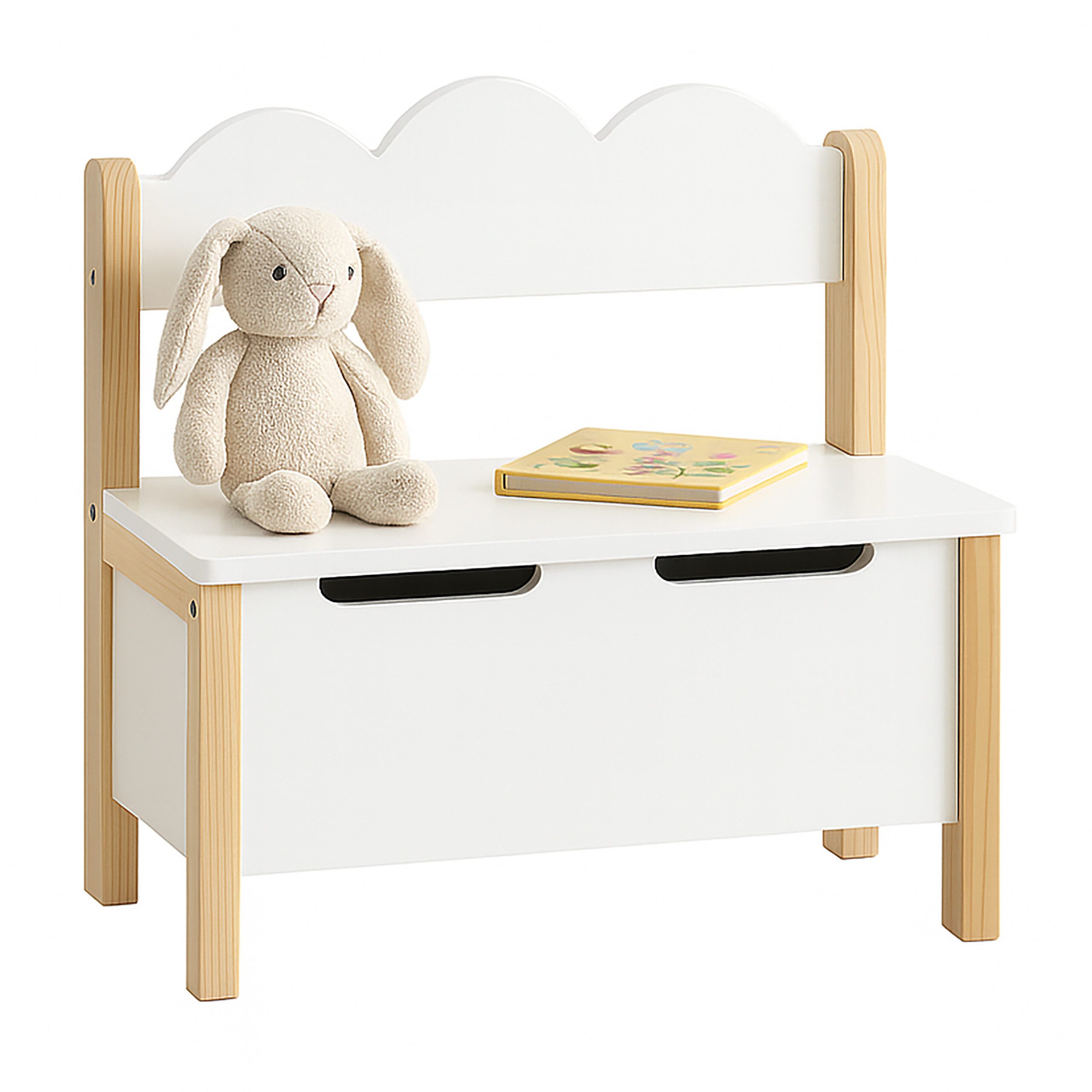 relaxdays Sitzbank Kinderbank mit Stauraum