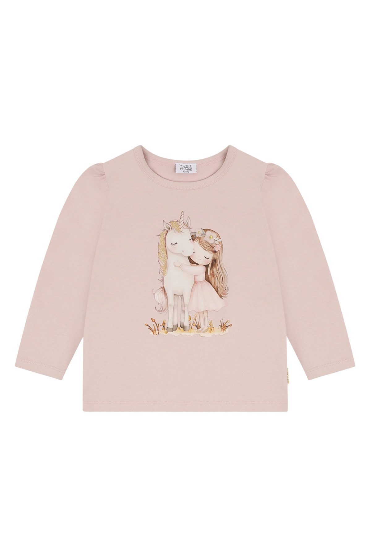 Hust & Claire Langarmshirt HCAlma (1-tlg) Hust & Claire Mädchen Langarmshirt HCAlma Hugs in Hushed Pink