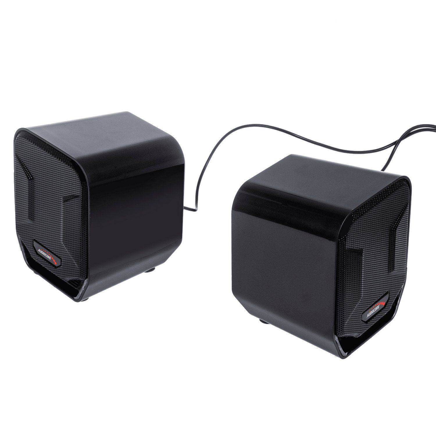 Audiocore AC865 PC-Lautsprecher (USB (5V) Stereo Lautsprecher mit Lautstärkeregelung)