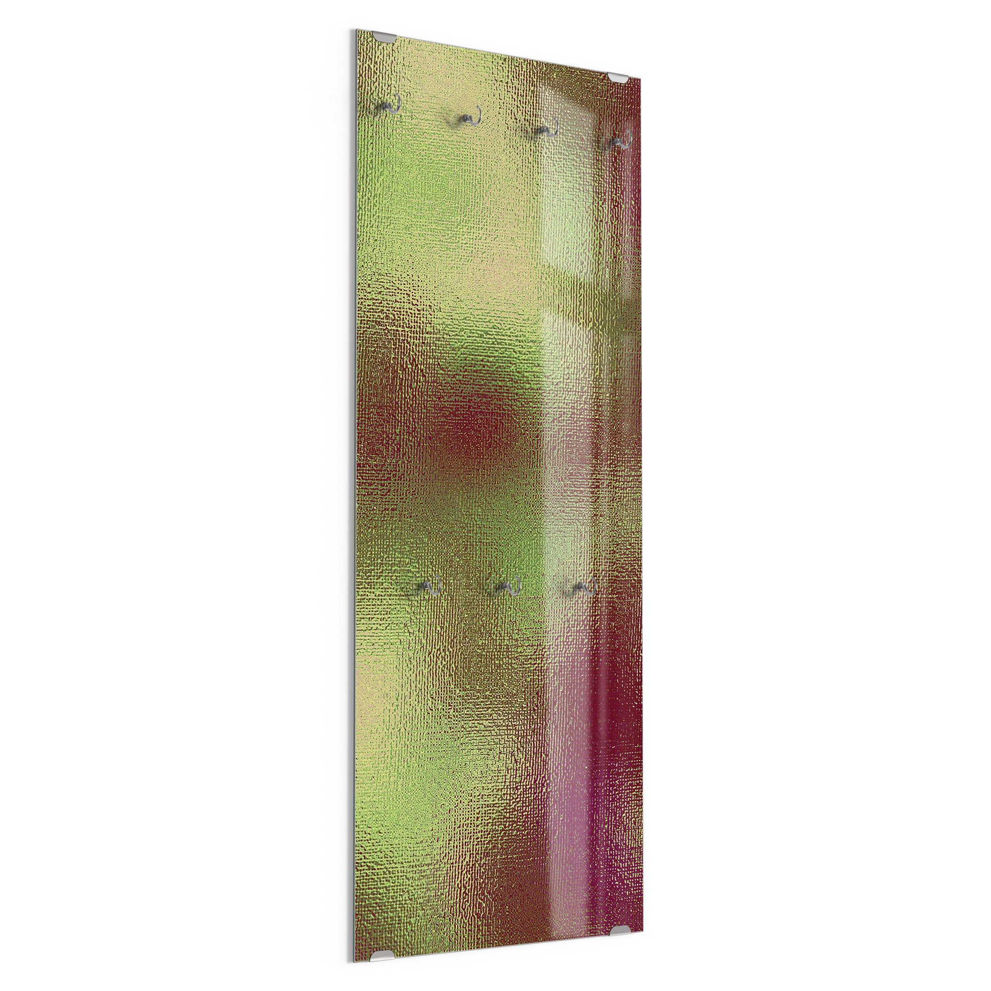 DEQORI Kleiderhaken 'Changierendes Muster', Glas Garderobe hängend Flur Jackenhalter modern Wandgarderobe Haken