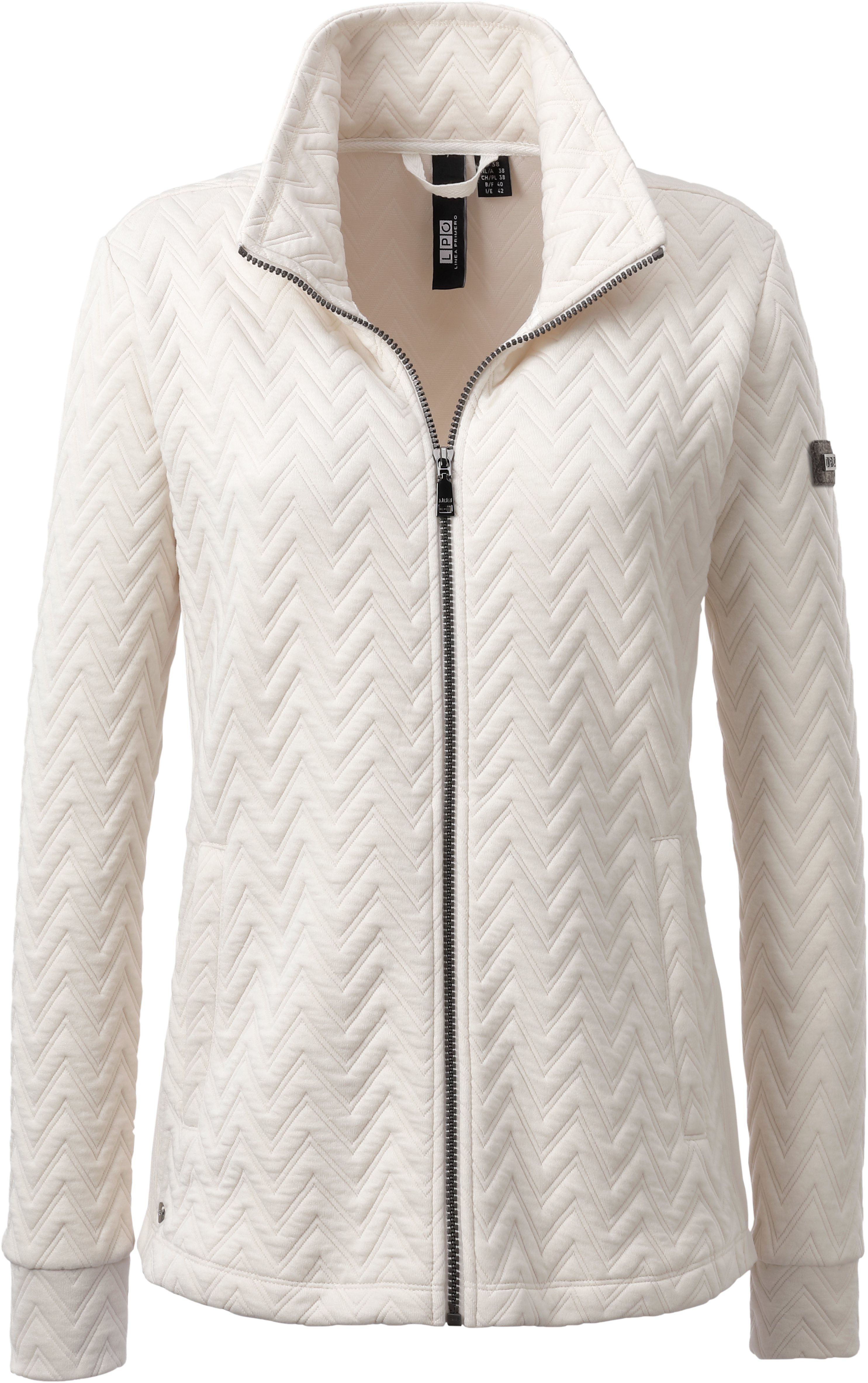 DEPROC Active Fleecejacke CAMBLY QUILT V CS NEW WOMEN mit besonderer Stepp-Optik, auch in Großen Größen erhältlich white sand