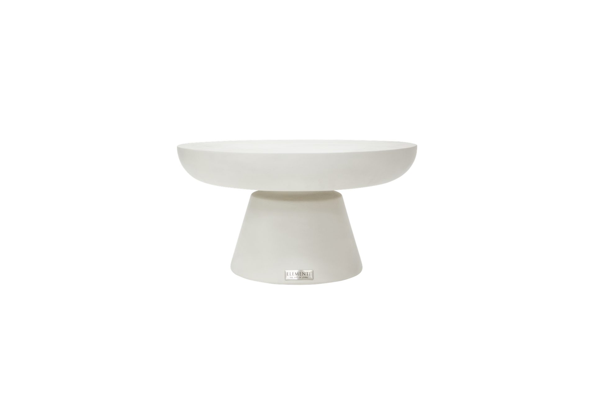 ELEMENTI Couchtisch KYLIX aus Beton, modern, Wohnzimmer Tisch (1-St., Couchtisch aus Beton), Cremeweiß,Beton