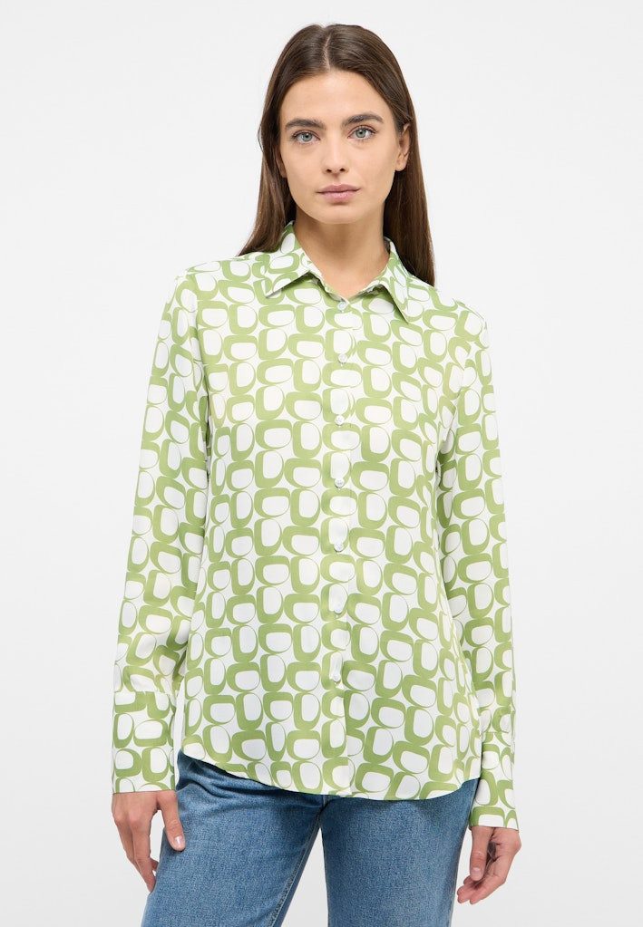 Eterna Blusentop Bluse Viskose Langarm