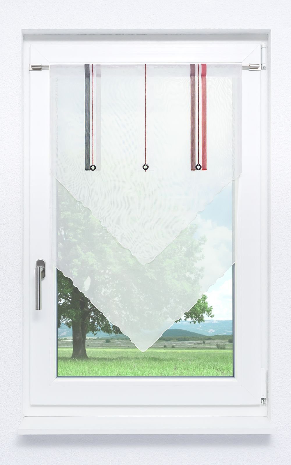 Scheibengardine Scheibenhänger Sarina, HxB transparent, LYSEL®, St), (1 90x60cm