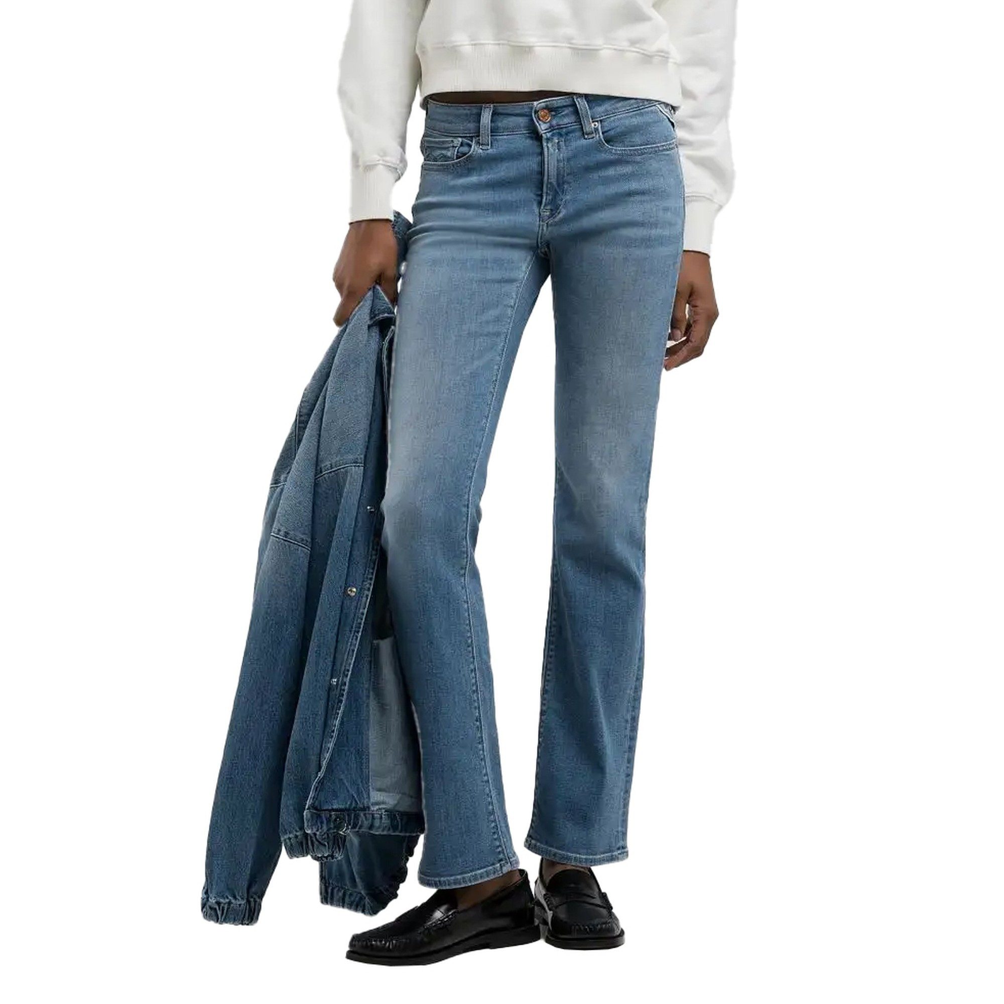 Replay 7/8-Caprijeans New Luz Bootcut-Fit Джинси, blau