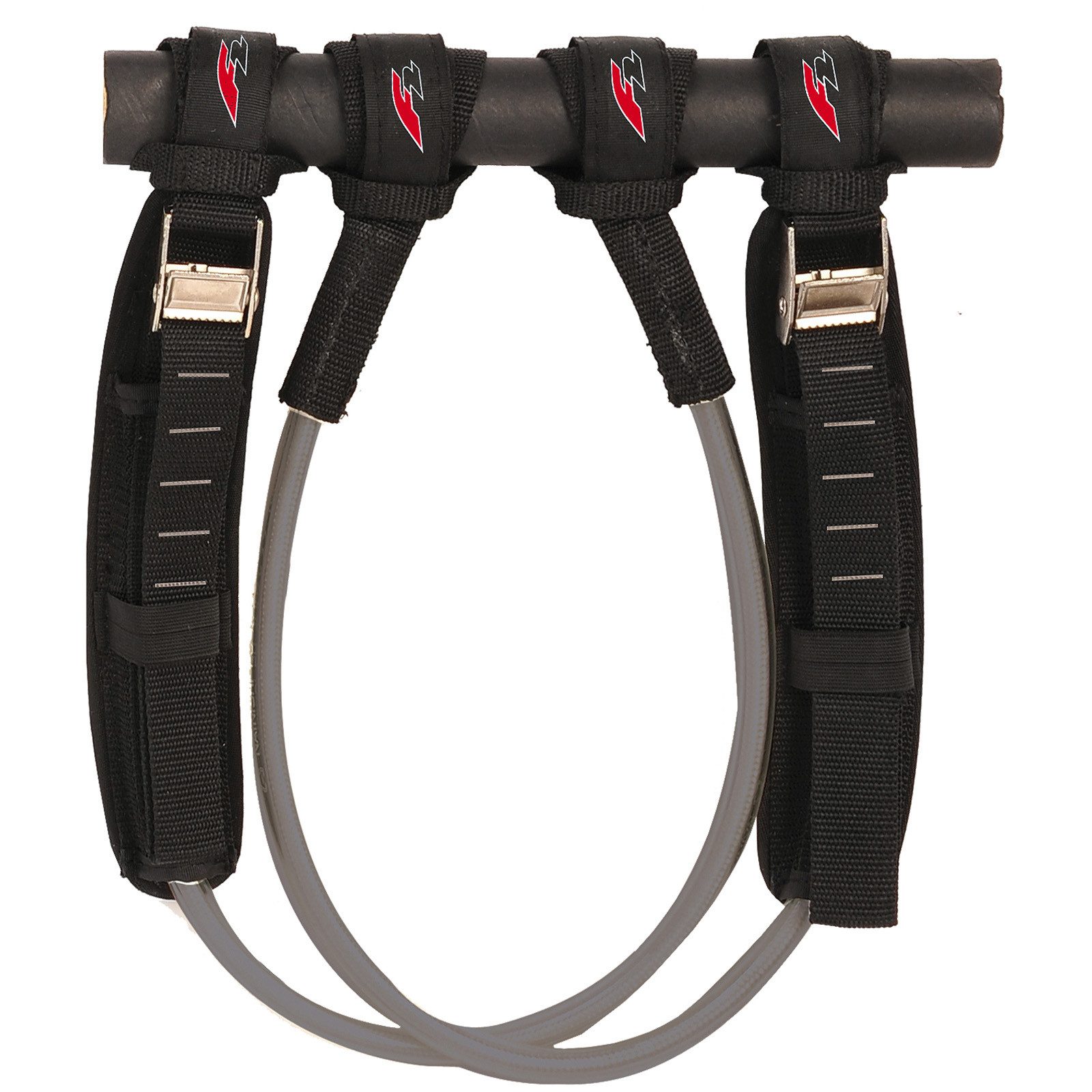 F2 Windsurf Trapez F2 Windsurf Trapeztampen Verstellbar 22-28 cm Schwarz 2024/2025