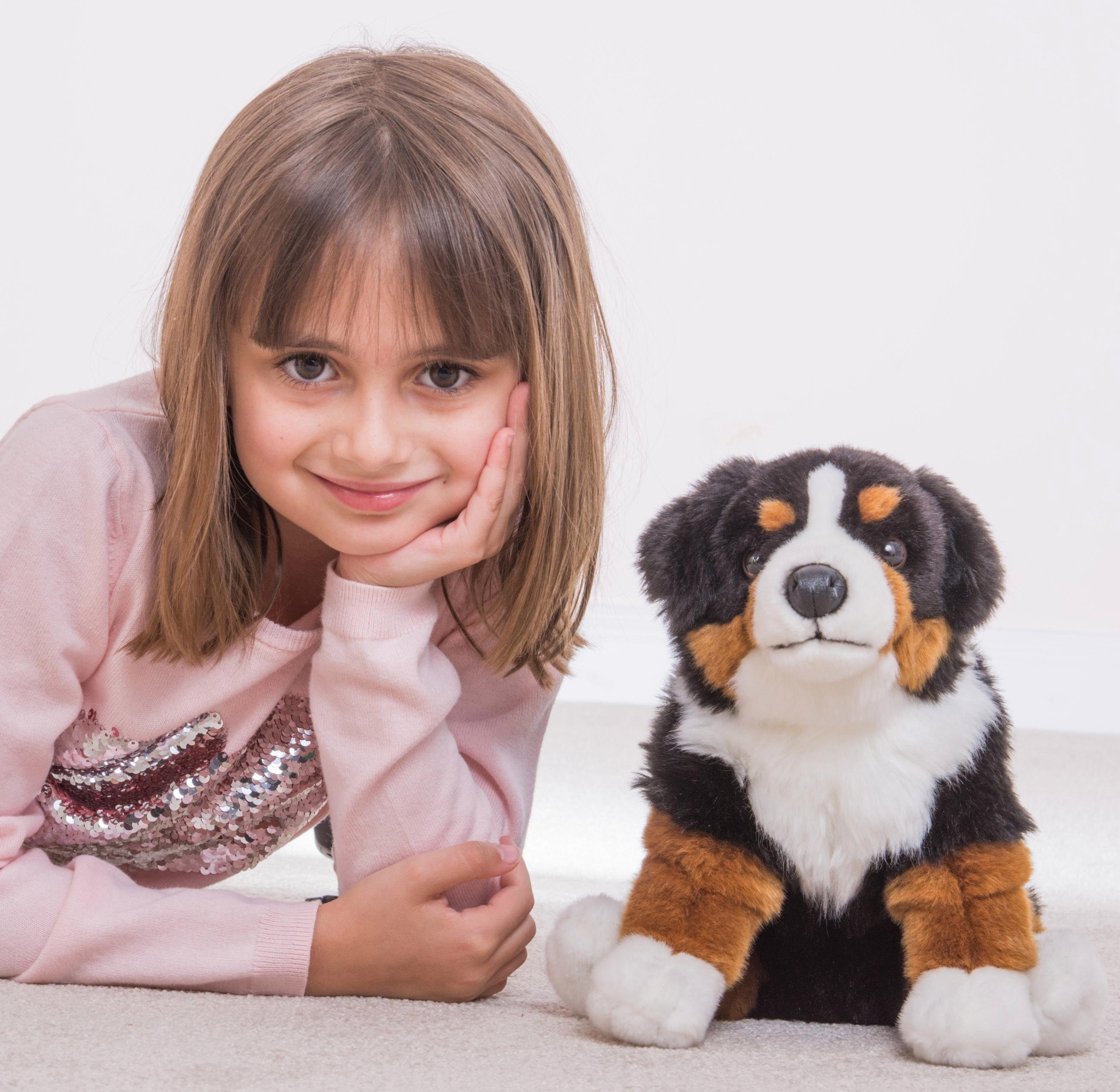 Teddy Hermann® Kuscheltier Berner Sennenhund, sitzend, 29 cm, zum Teil aus recyceltem Material