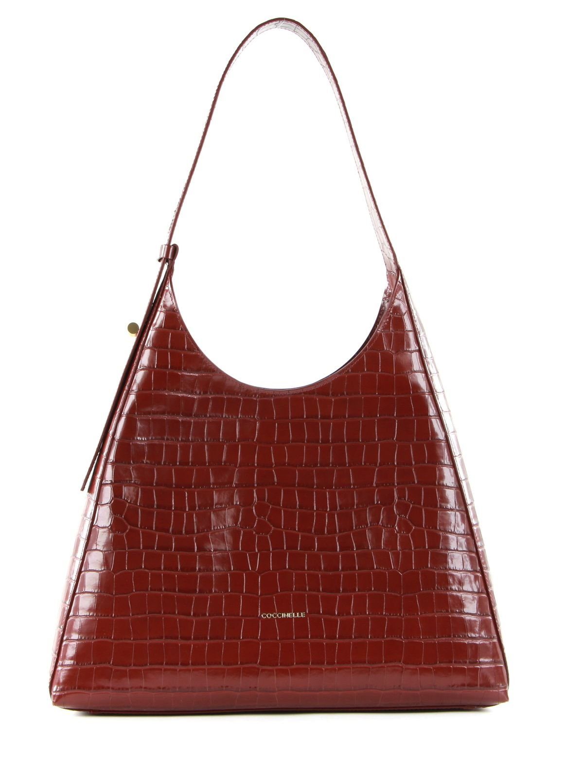 COCCINELLE Schultertasche Fedra Croco Shiny Soft