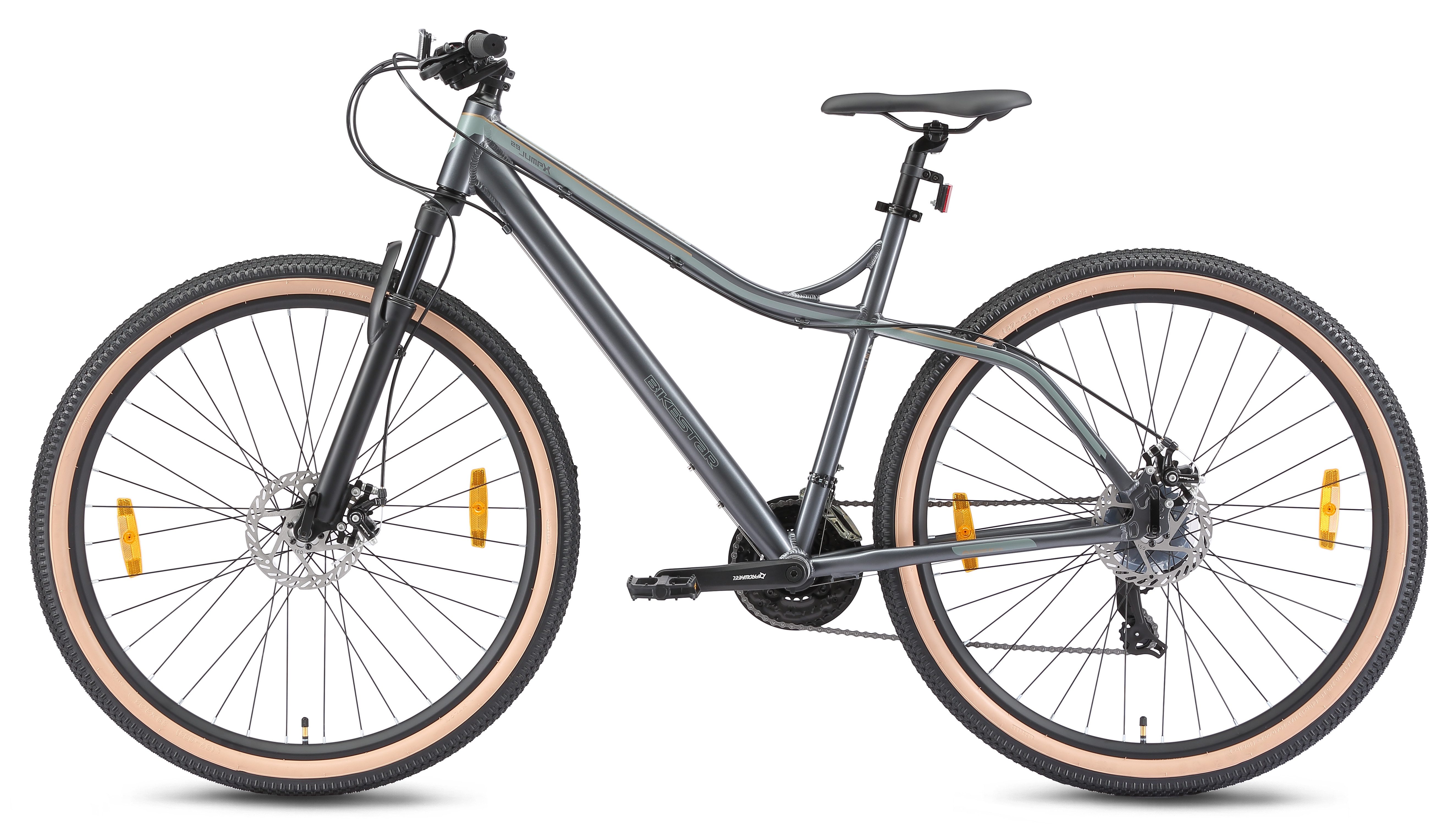 Bikestar Mountainbike, 21 Gang Shimano RD-TY300 Schaltwerk, Kettenschaltung, für Damen und Herren, Kettenschaltung