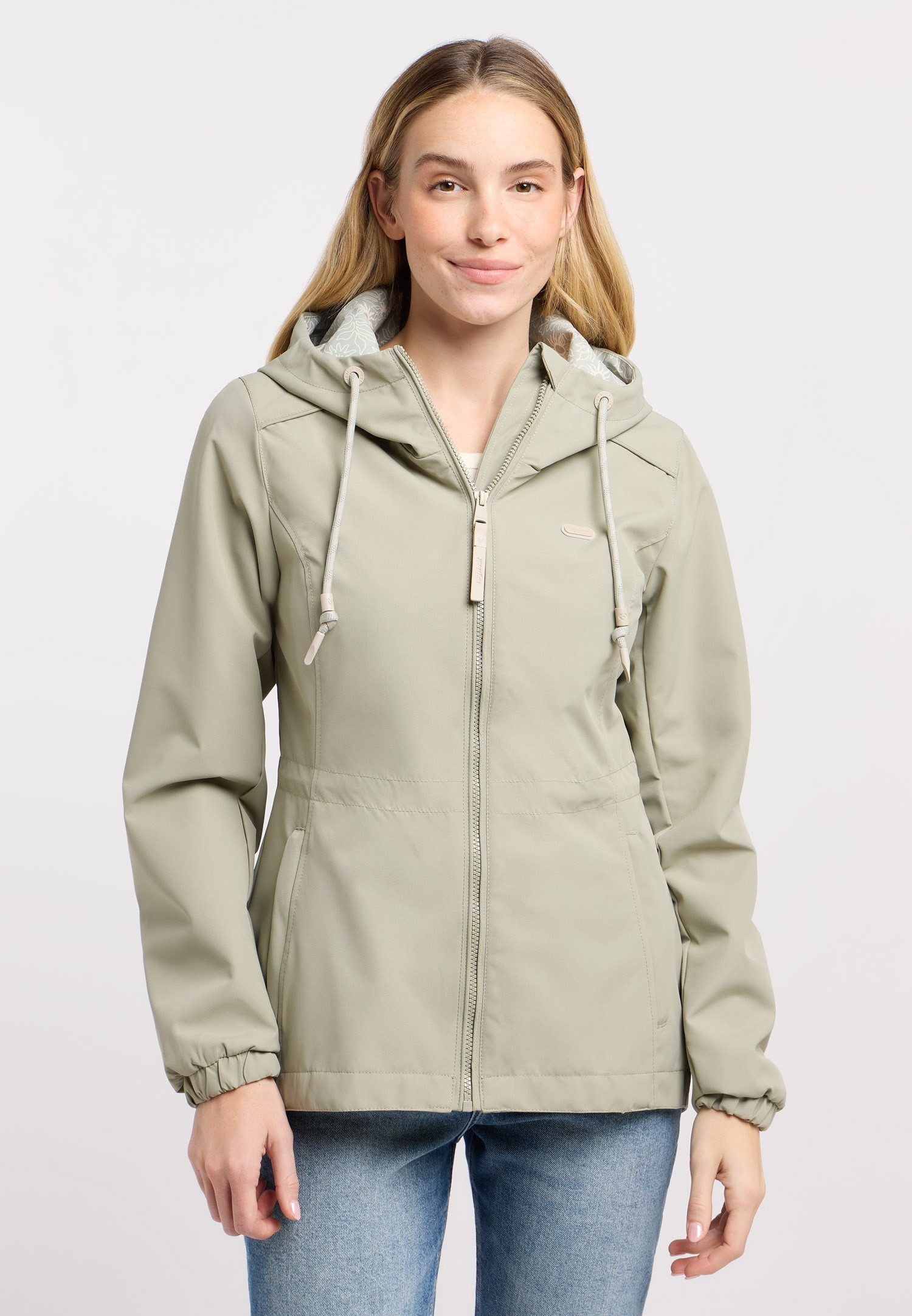 Ragwear Parka DANKKA Mit Kordelzug, geblümtem Futter und reflektierenden Ko günstig online kaufen