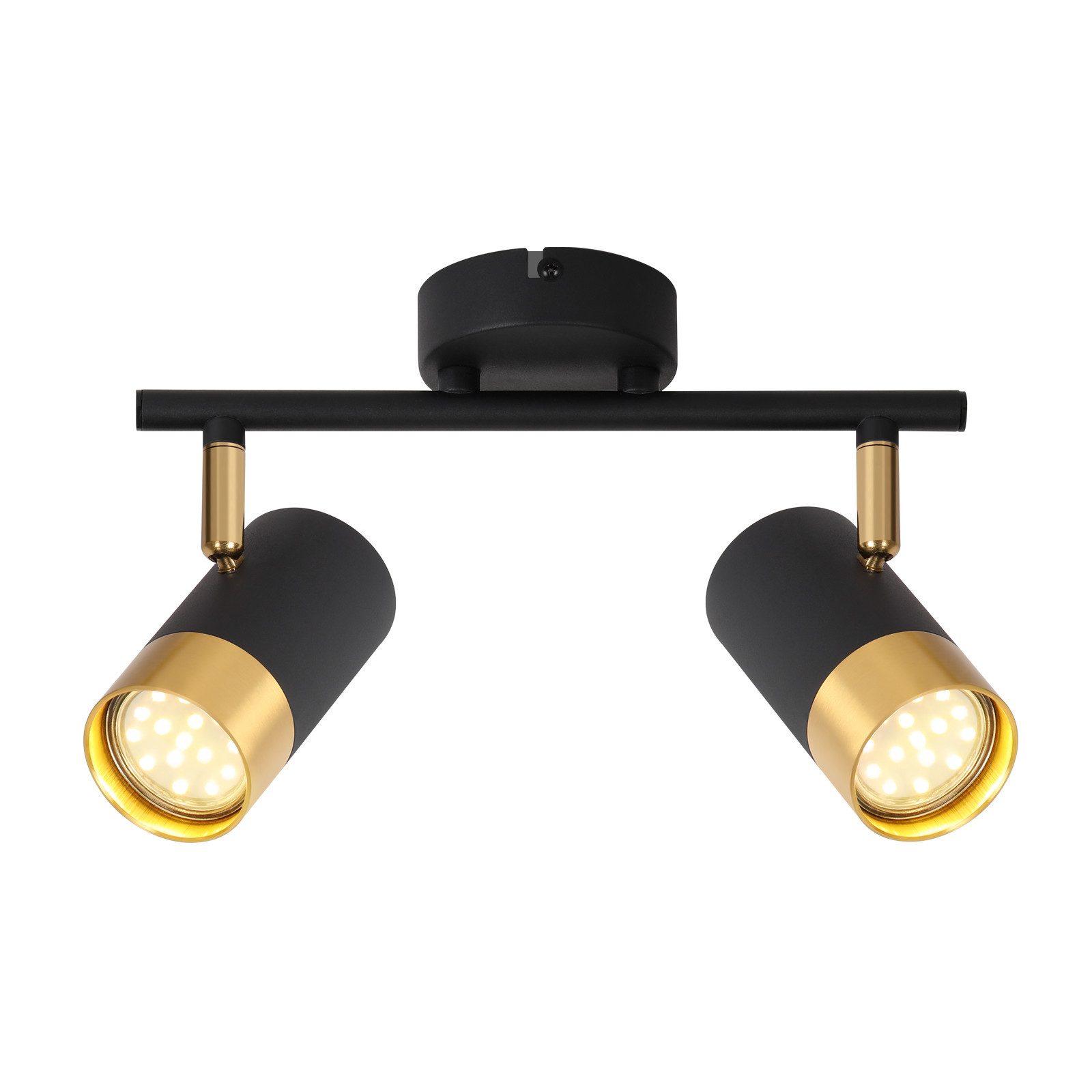 Nettlife Deckenstrahler GU10 Flurlampe Schwarzgold 350° günstig online kaufen