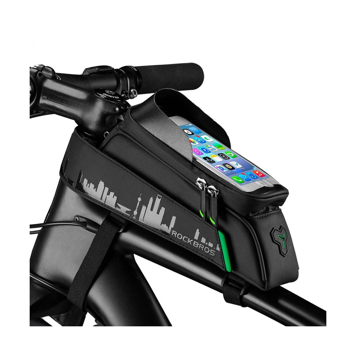 ROCKBROS Fahrradtasche Rockbros Fahrrad Rahmentasche mit Handyfach