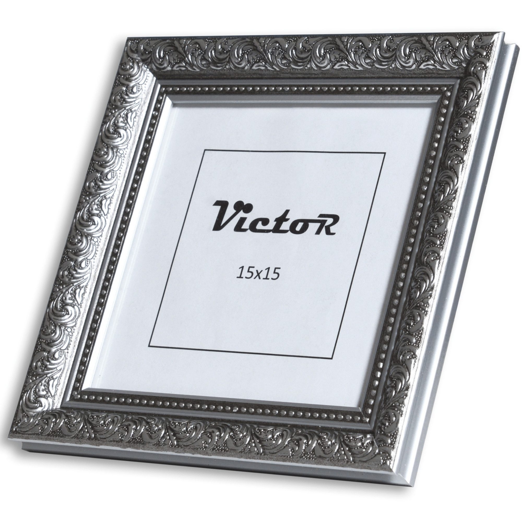 Victor (Zenith) Bilderrahmen Rubens, Bilderrahmen 15x15 cm Schwarz Silber, günstig online kaufen