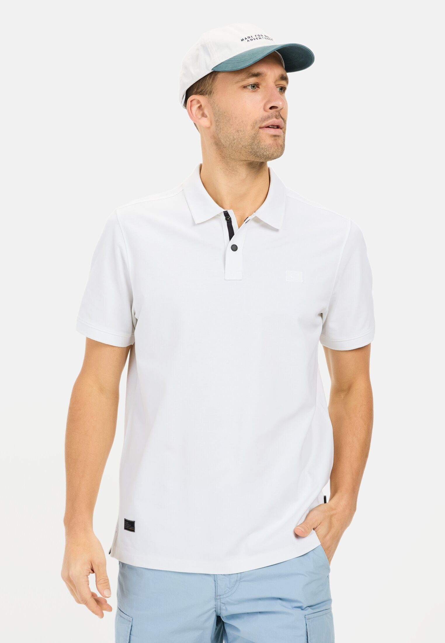 camel active Poloshirt aus einem Baumwollmix Kurzarm Polo Shirts_Poloshirt günstig online kaufen