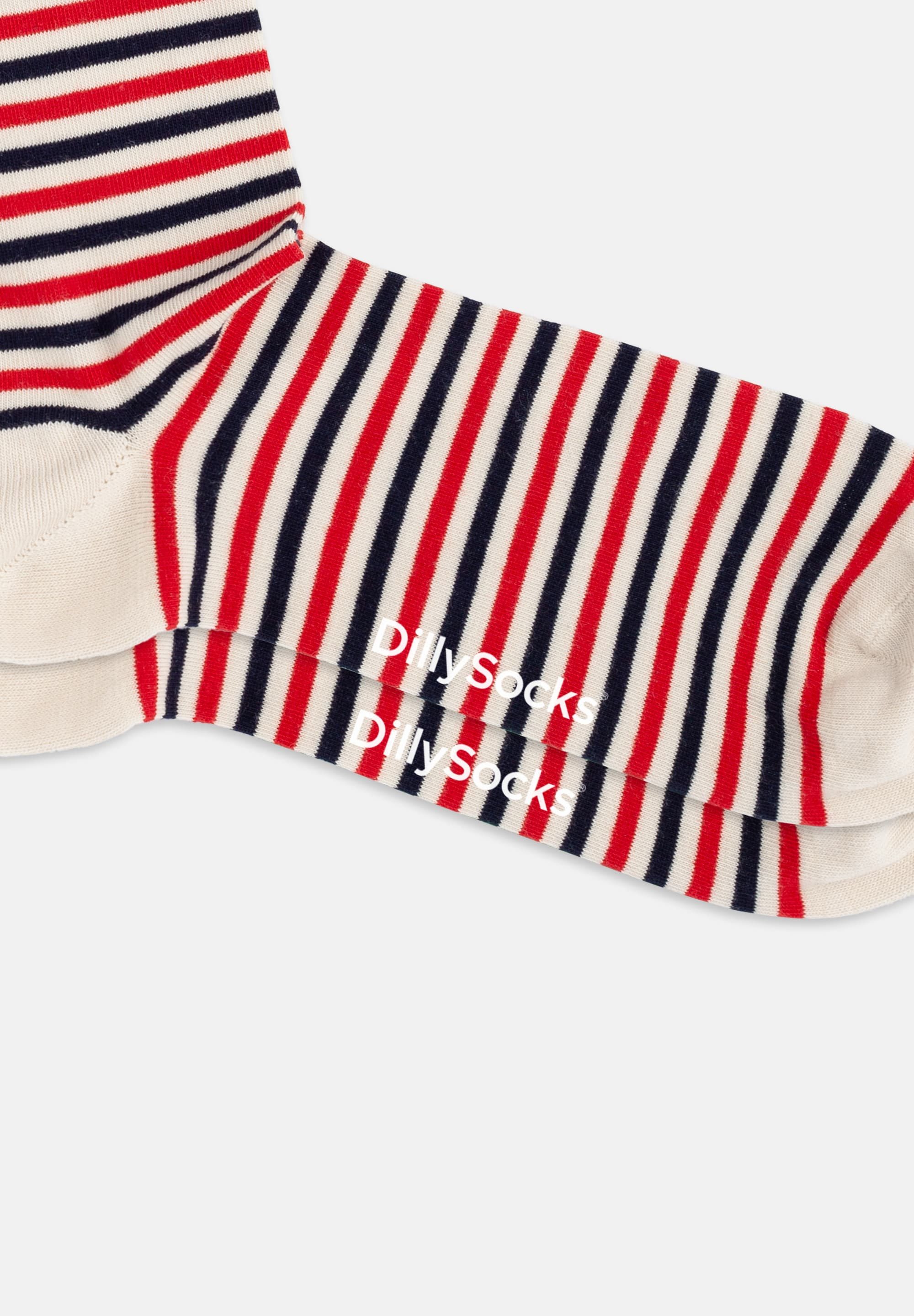 DillySocks Basicsocken French Riviera Aus Baumwolle & recyceltem Polyamid