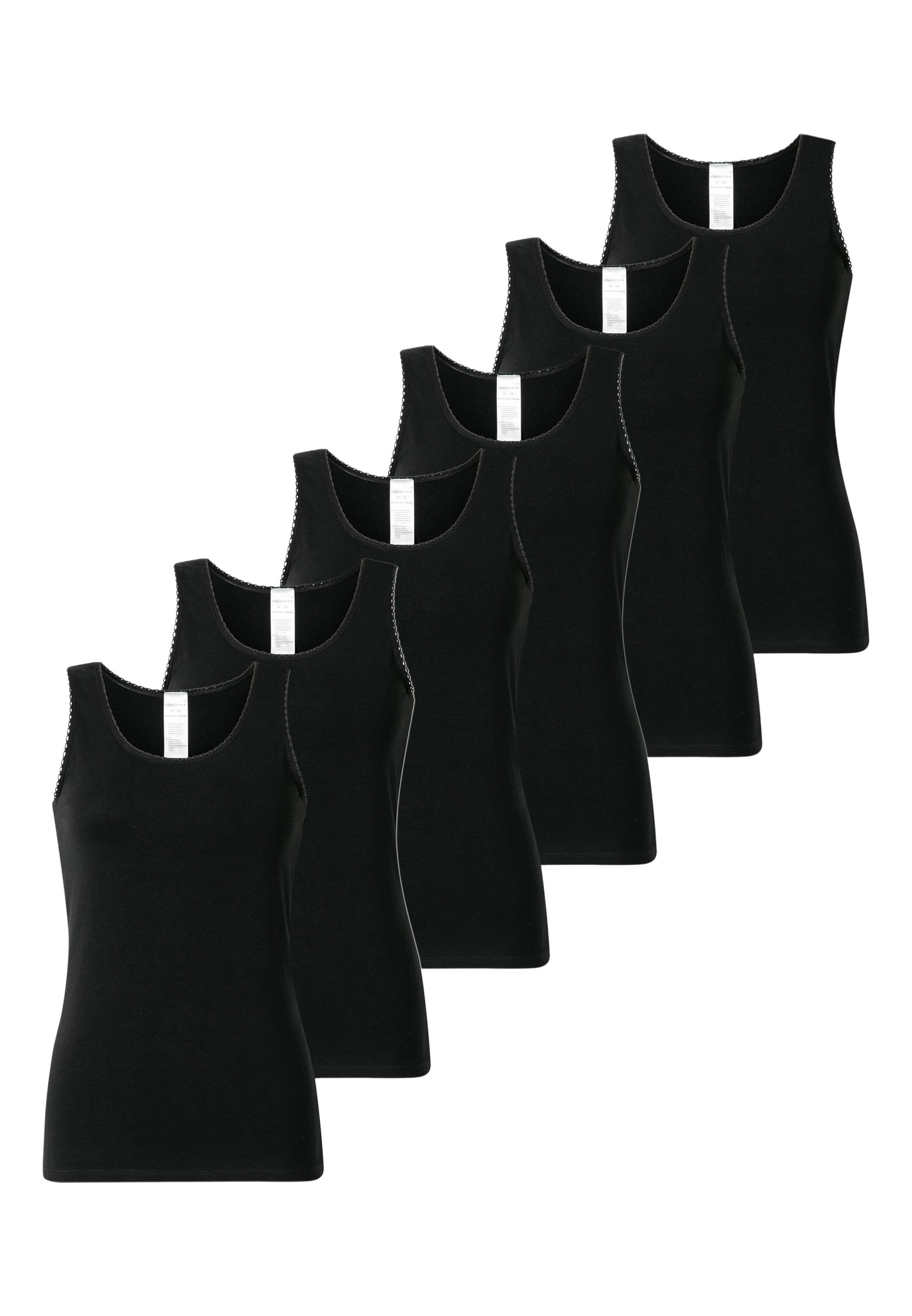 Schiesser Unterhemd 6er Pack 95/5 Modern Cotton (Spar-Set, 6-St) Unterhemd günstig online kaufen