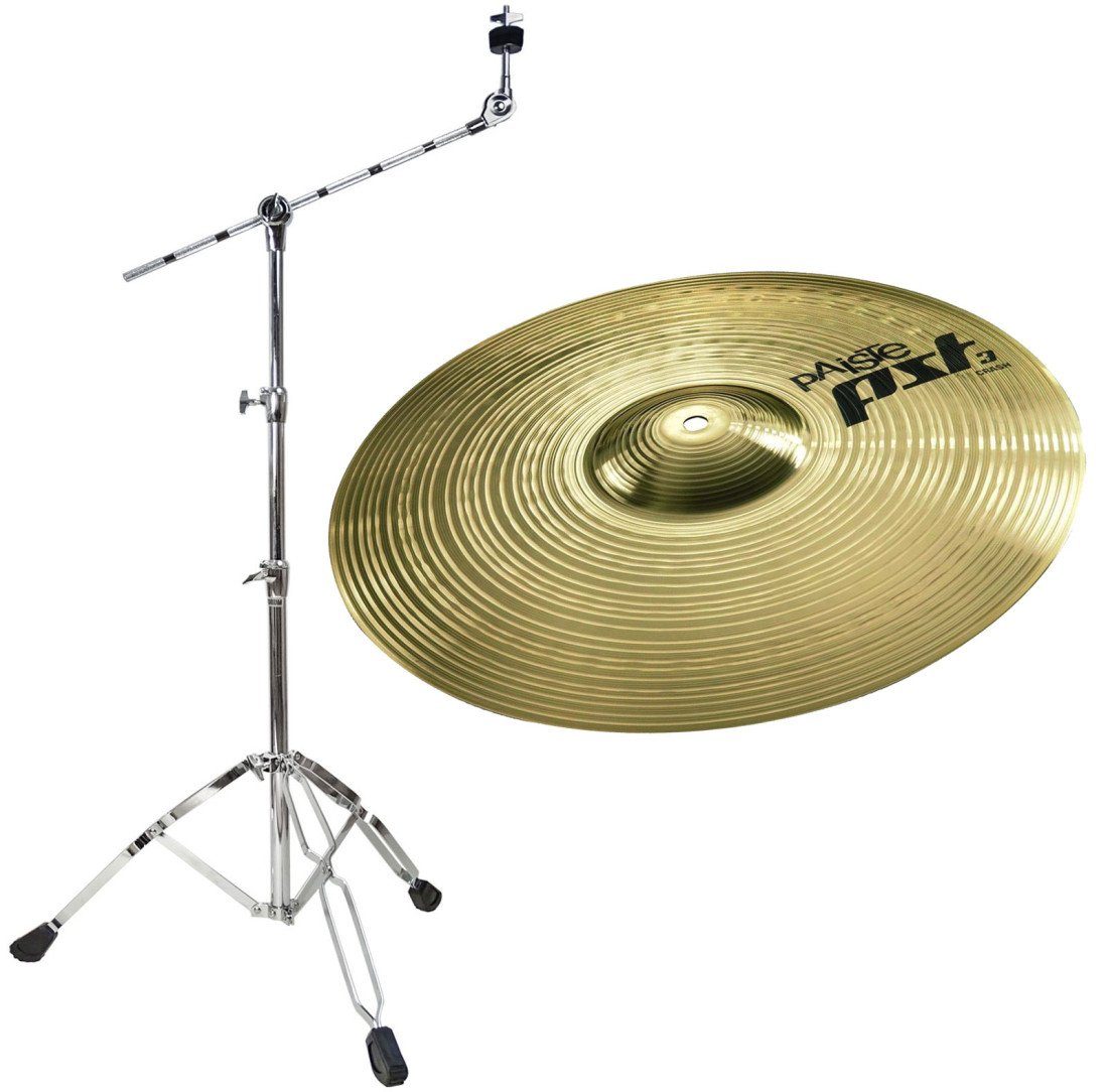 Schlagzeug Paiste PST3 14 Crash Becken mit Beckenständer