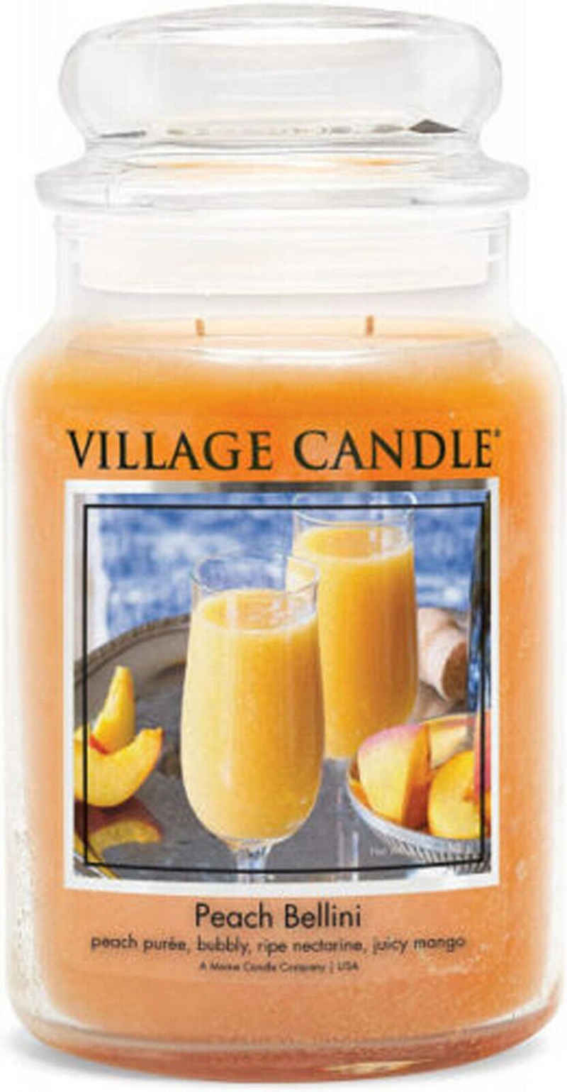 Annimuck Duftkerze Mosaik Village Candle Peach Bellini im Glas Pfirsich