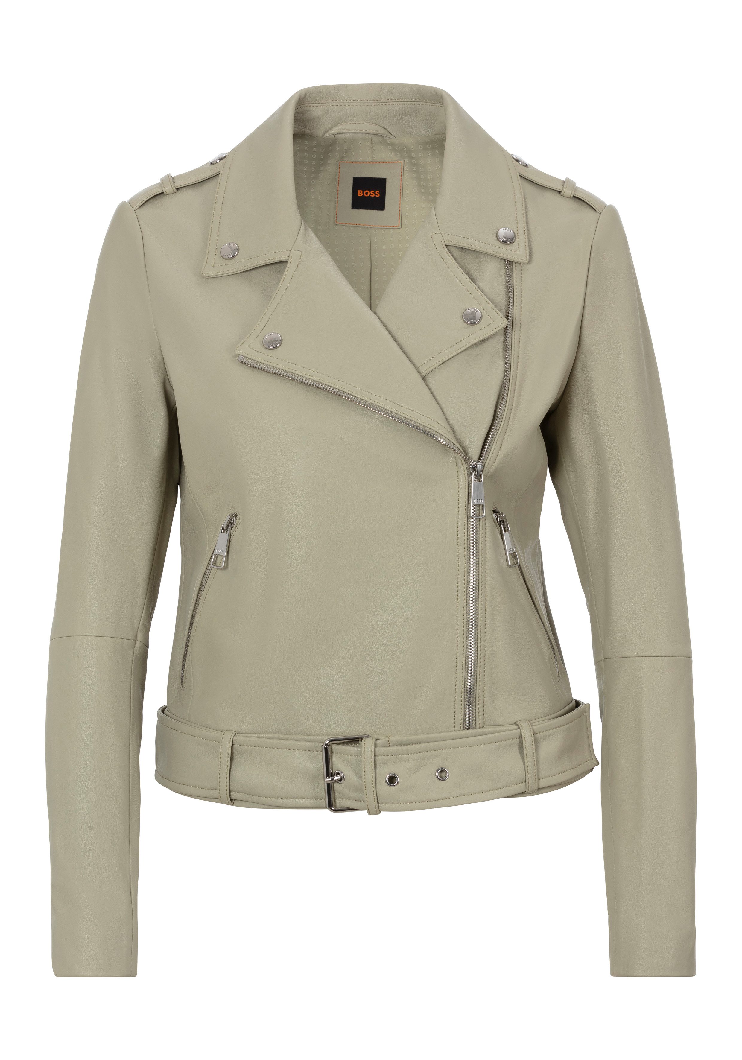 BOSS ORANGE Lederjacke Sameli Premium Damenmode günstig online kaufen