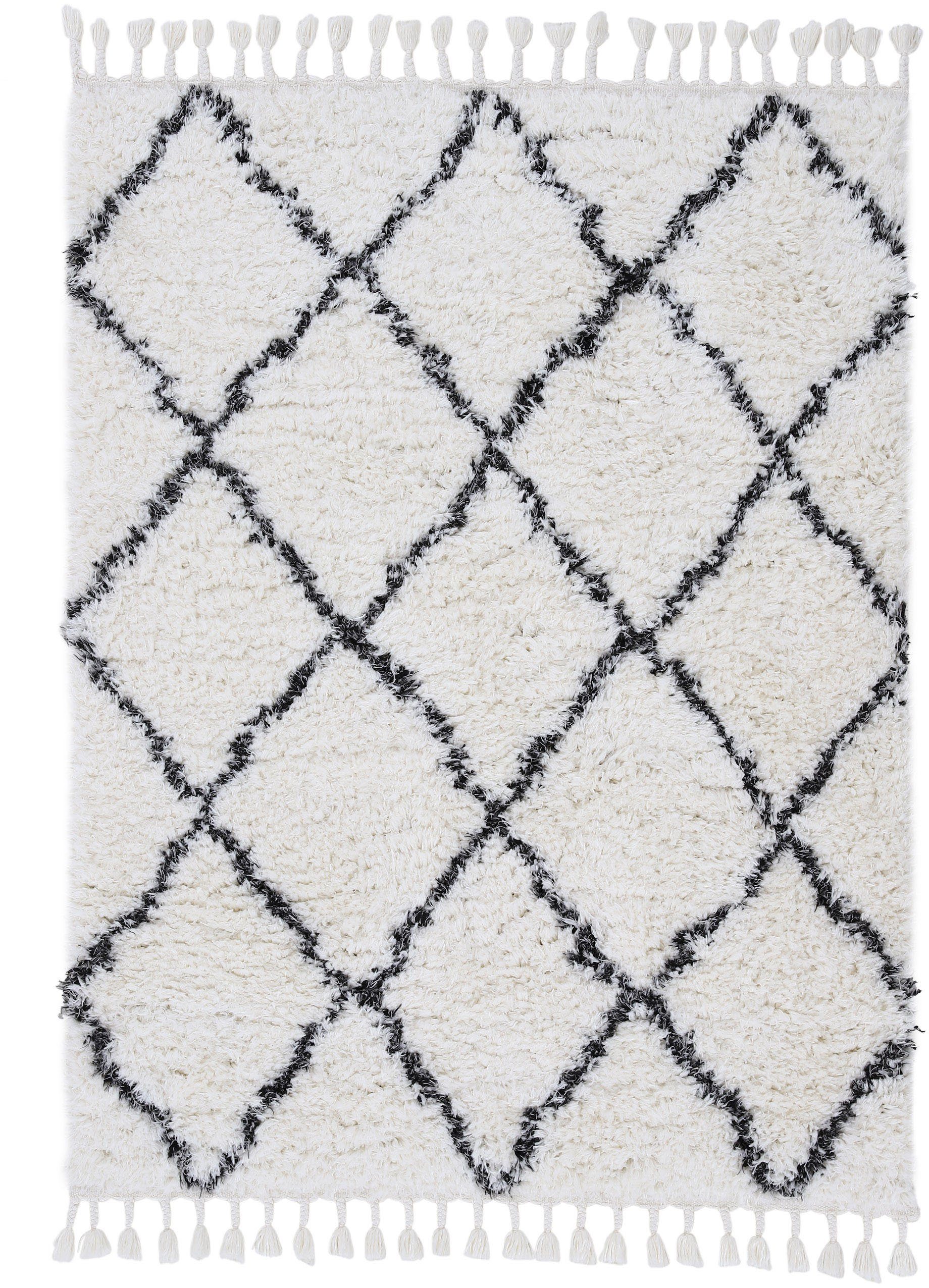carpetfine Hochflor-Teppich »Eddy«, rechteckig, 30 mm Höhe, Shaggy, auch al günstig online kaufen