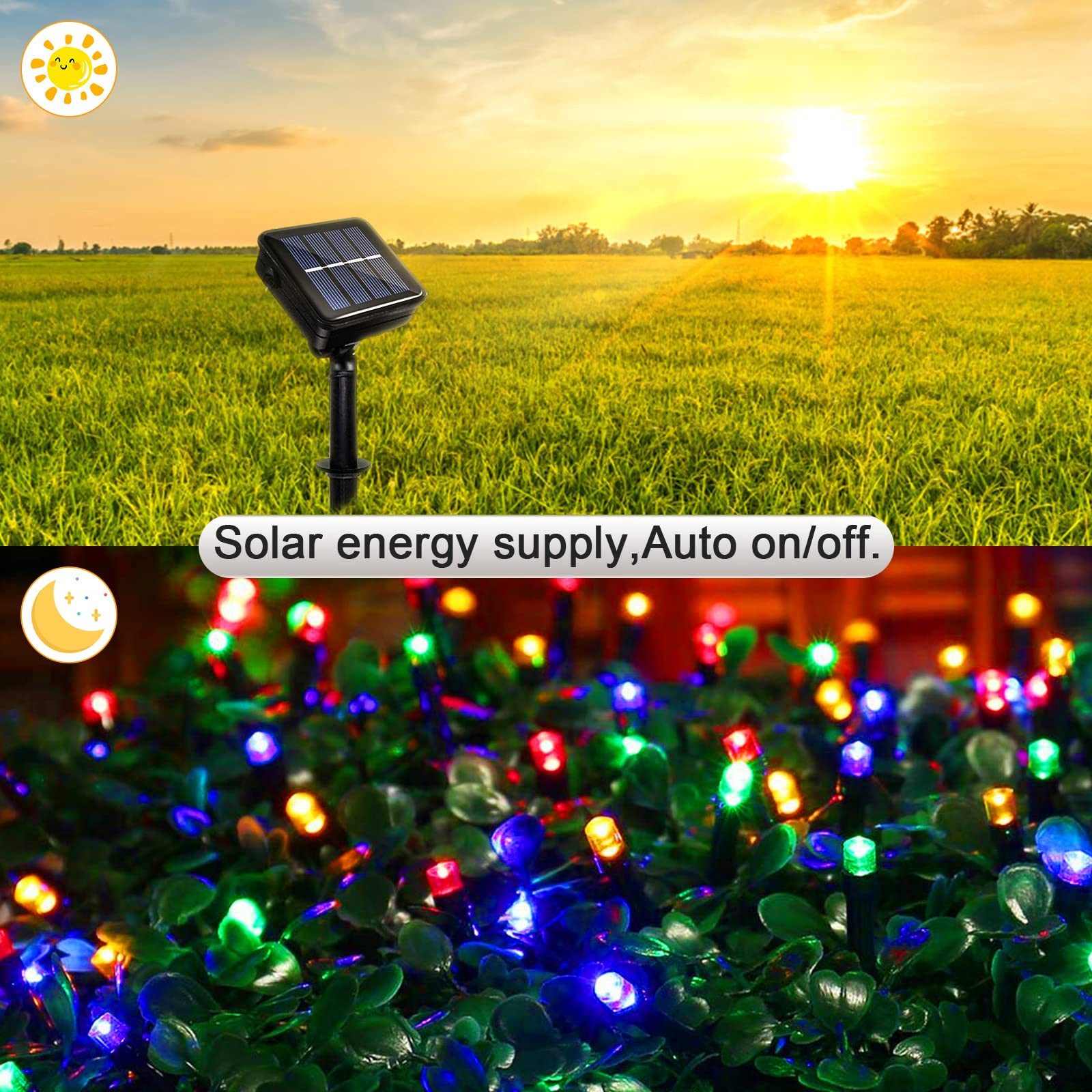 POPOLIC LED Solarleuchte Solar-Lichterkette für den günstig online kaufen