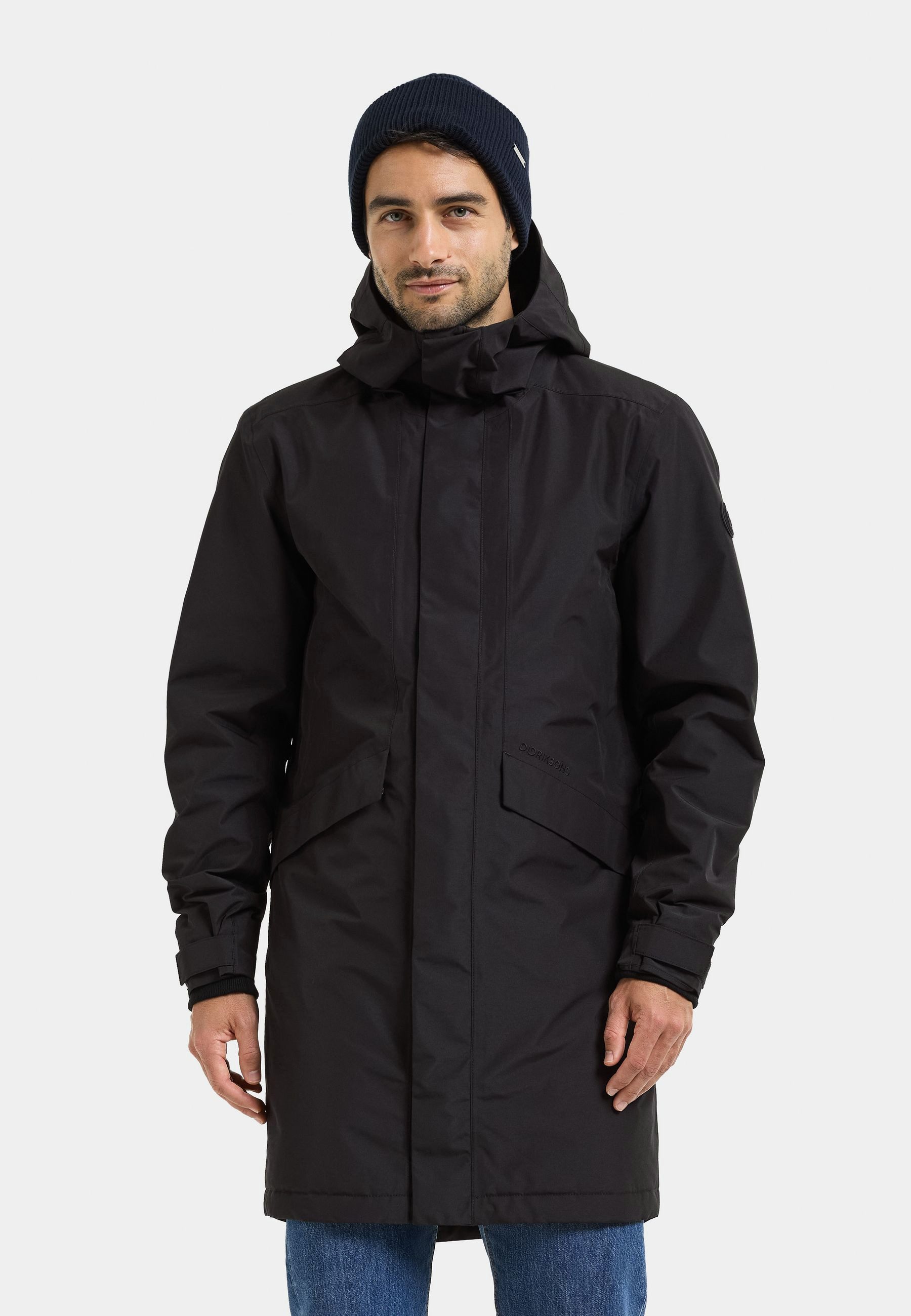 Didriksons Winterjacke Herren Wintermantel Wasserdicht KENNY mit Kapuze mit Taschen