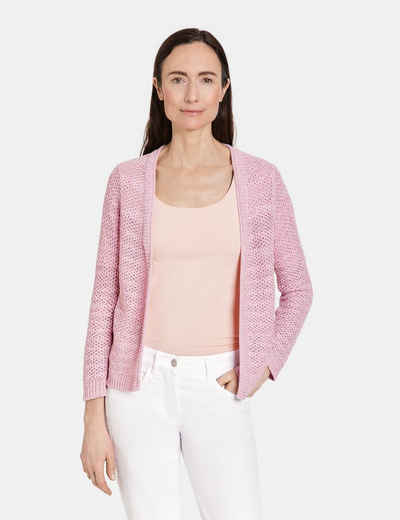 GERRY WEBER Cardigan Offene Strickjacke in Strukturstrick