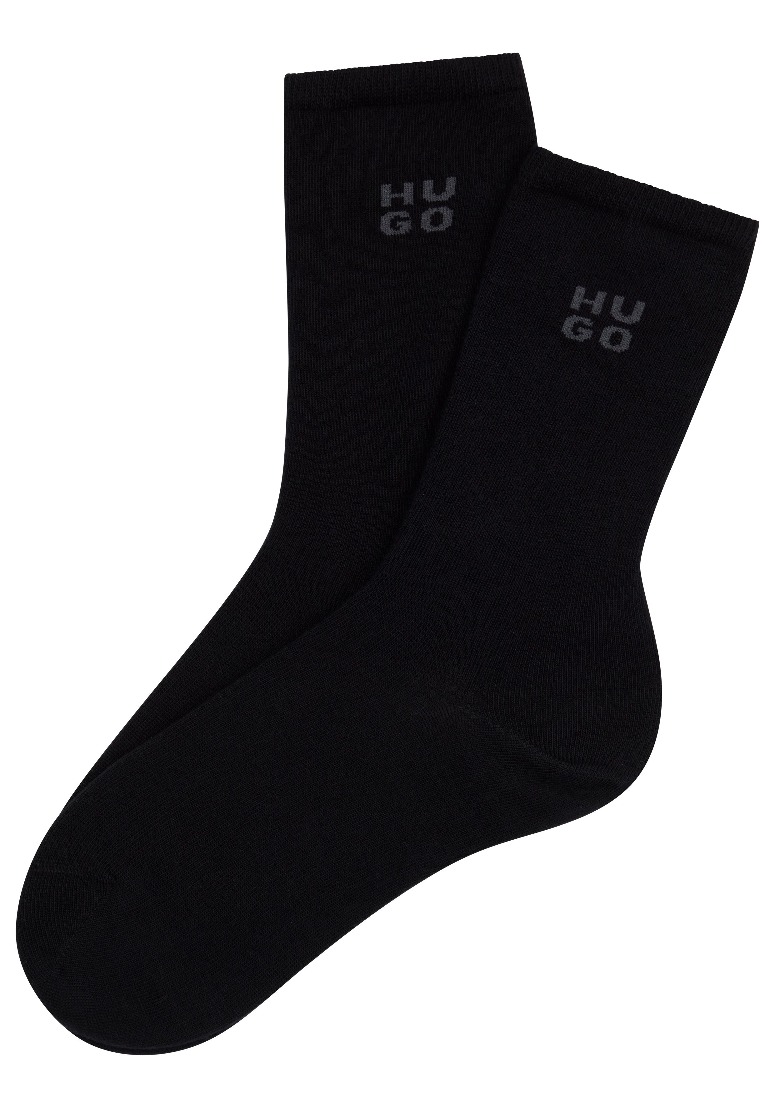 HUGO Socken 2P RS UNI LOGO CC (2-Paar) mit dezentem Logo, nahtlose Verarbei günstig online kaufen