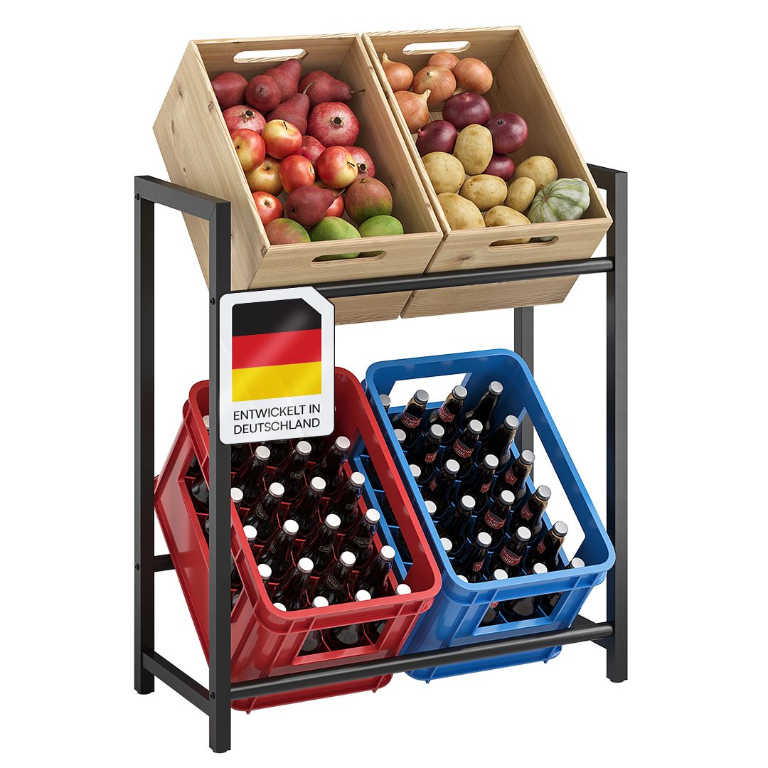 STEELSØN Flaschenregal Macondo aus Metall, Getränkekistenregal schwarz, für günstig online kaufen