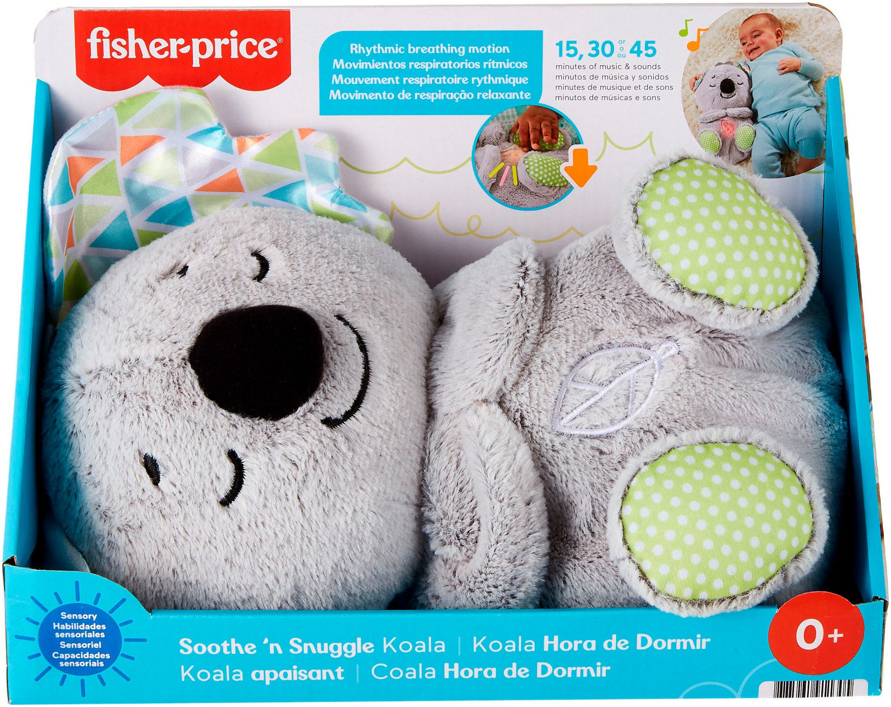 Fisher-Price® Plüschfigur Schlummer-Koala, Einschlafhilfe mit Musik, Naturgeräuschen und sanftem Licht