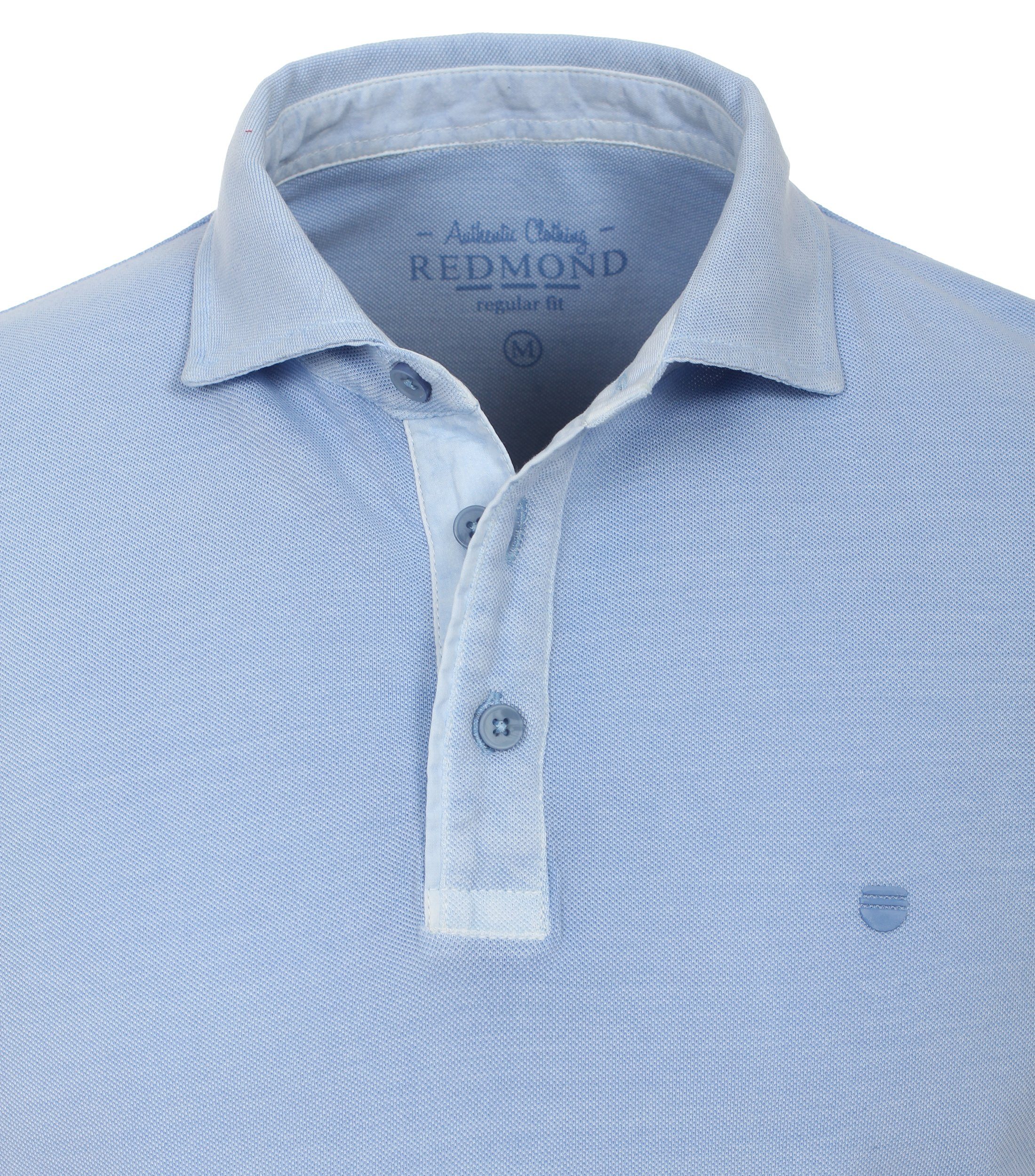 Redmond uni Poloshirt 10 blau