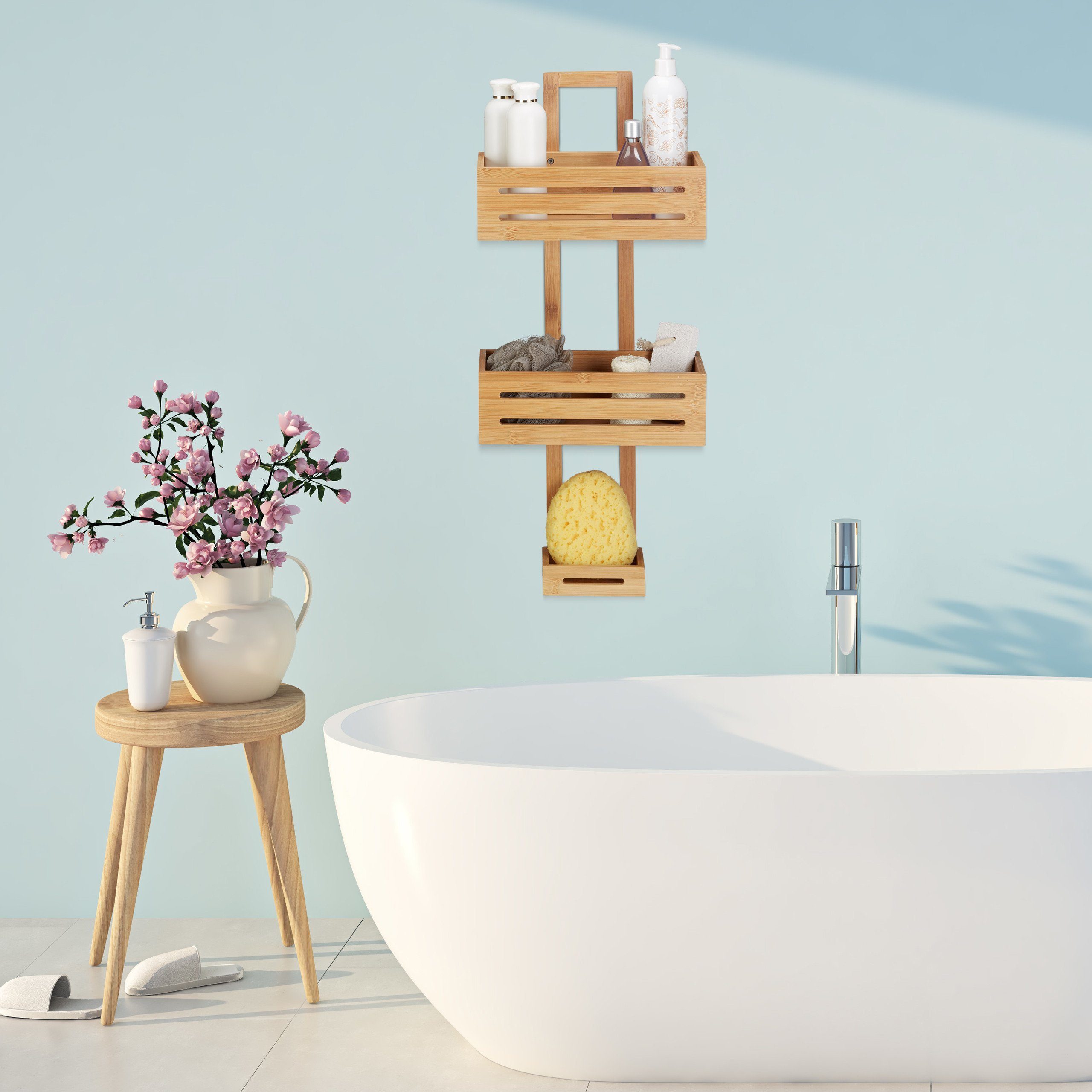 relaxdays Duschregal Bambus günstig online kaufen