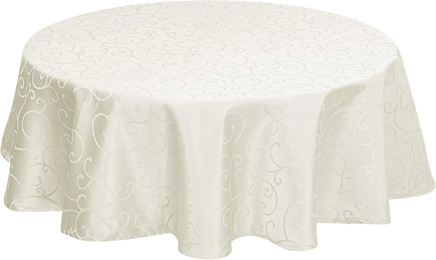 EUGAD Tischdecke (1-tlg), Damast Ornamente, mit Saum, Abwaschbar und Bügelf günstig online kaufen