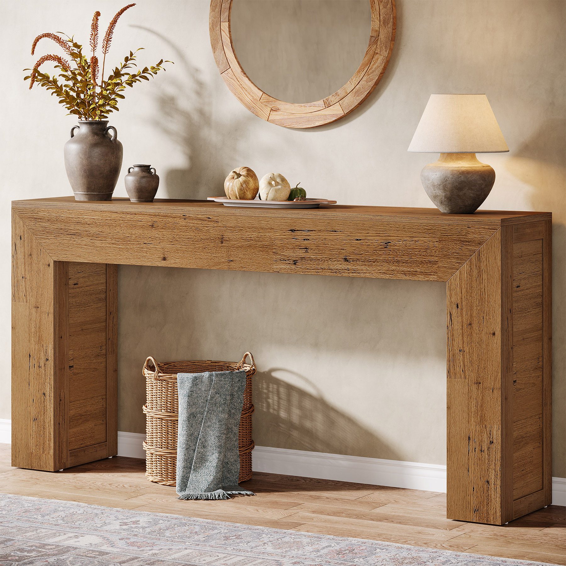 Tribesigns Konsolentisch 160 cm schmaler Sofatisch, Flurtisch aus Holz hint günstig online kaufen