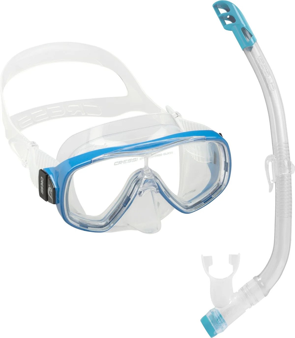 Cressi Taucherbrille Odina Jr. +Top Combo clear blue