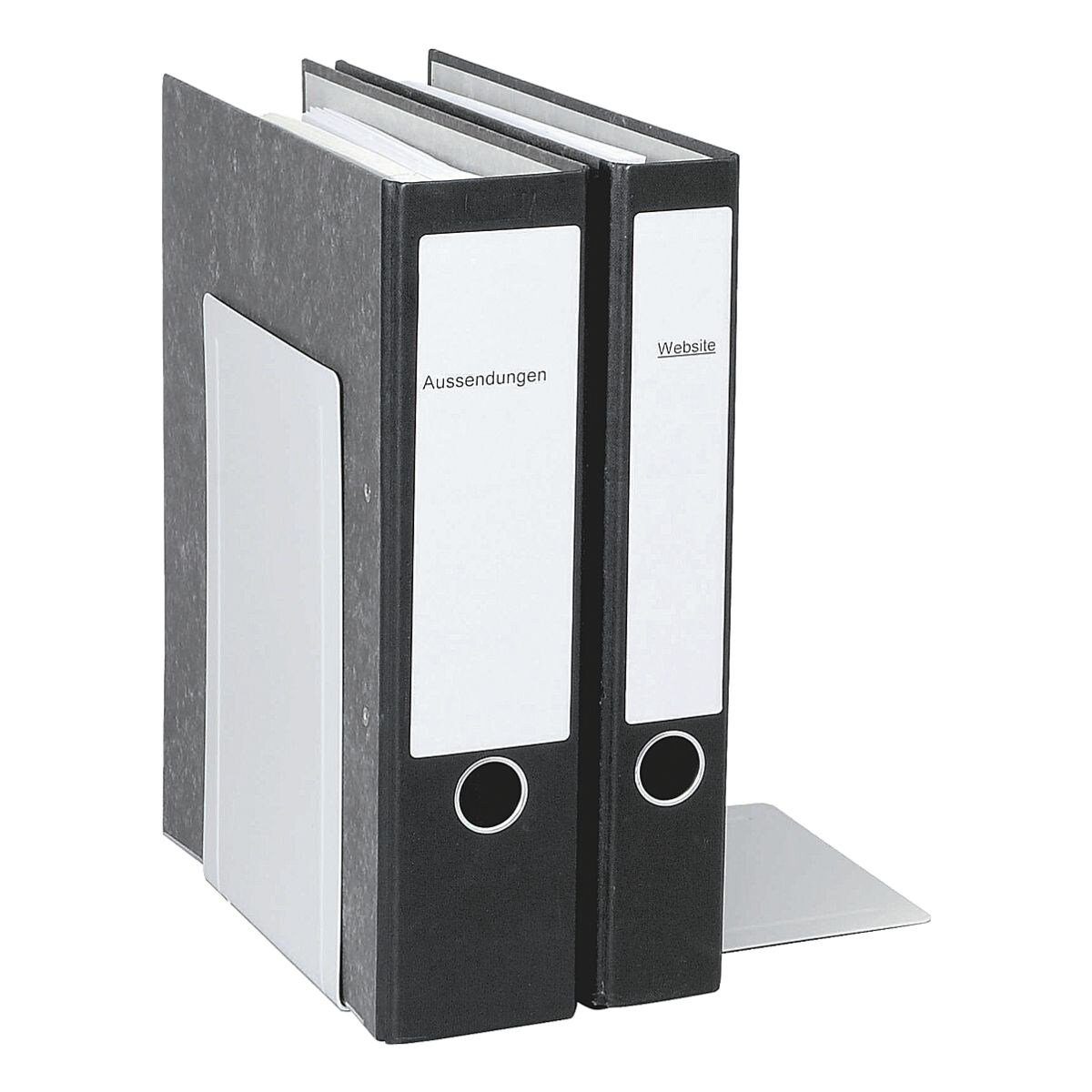 MAUL Buchstütze (2 St), mit Verstärkungsrillen, magnetisch