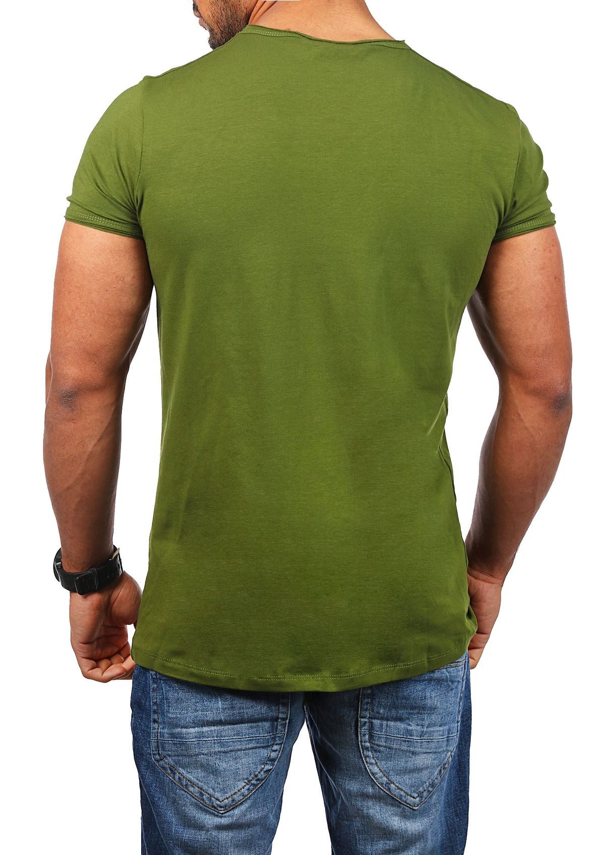 CARISMA T-Shirt Herren Uni Basic 4066 tief-breit geschnittener Ausschnitt v günstig online kaufen