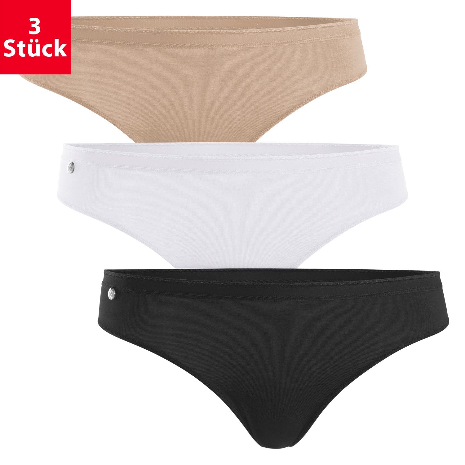 celodoro Tanga Damen Basic String Tanga (3er Pack) Mini-Slip