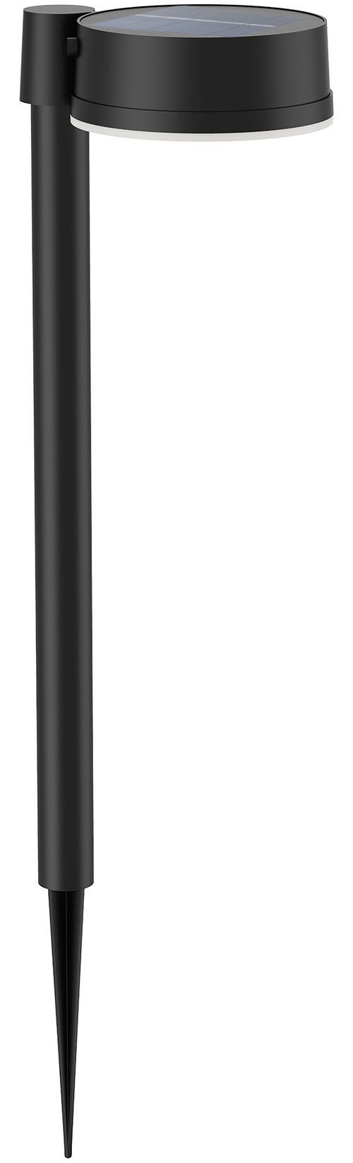 Philips Hue LED Sockelleuchte Outdoor Solar Vynce Sockelleu Spiess rund, LED fest integriert