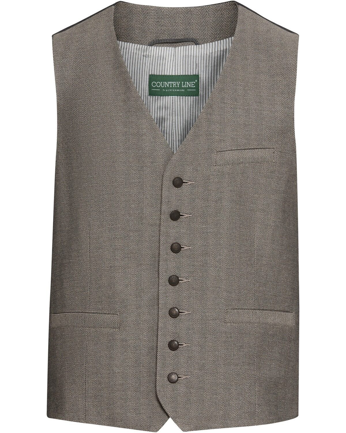 Country Line Trachtenweste Fischgrat-Weste