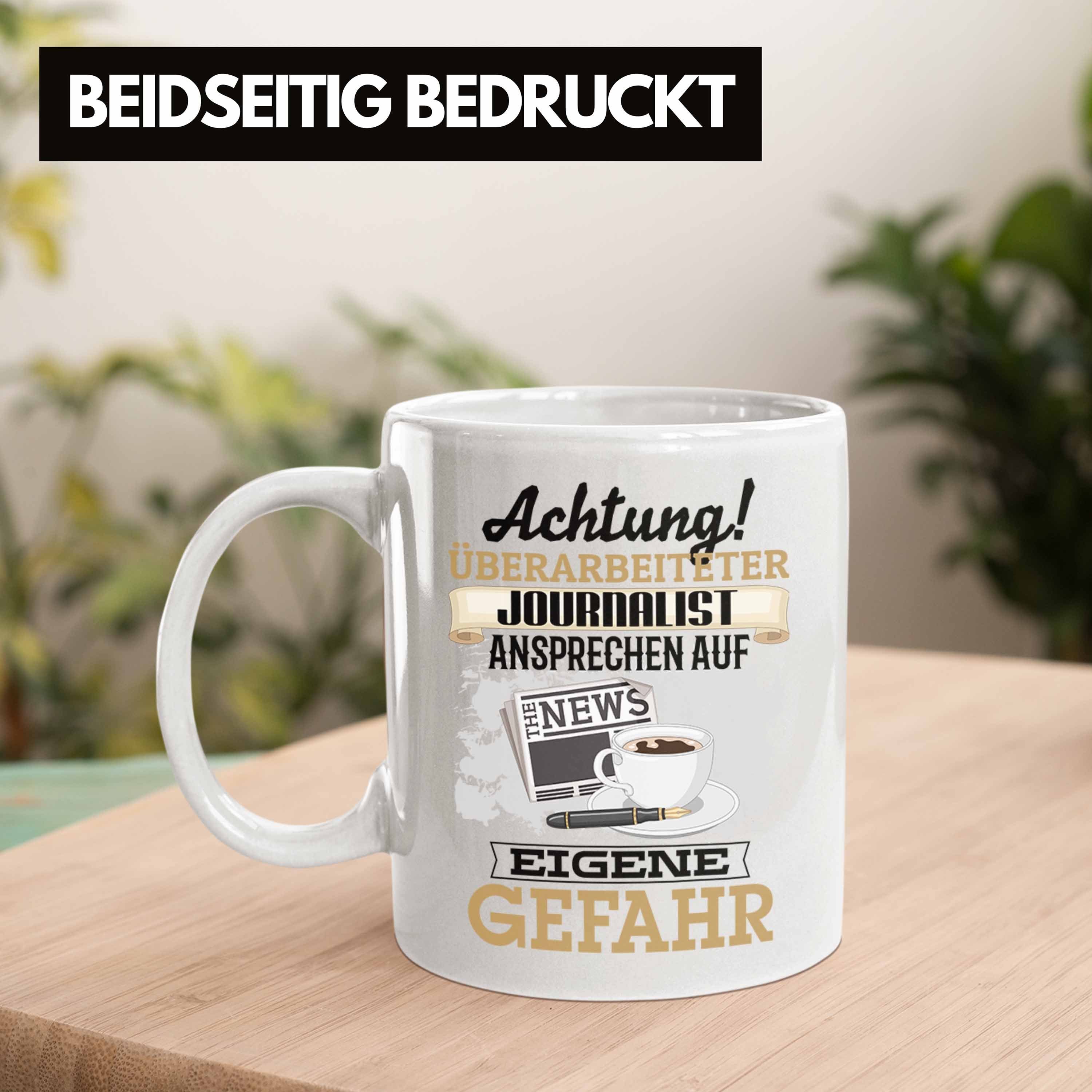 Geschenk Tasse Lustiger Trendation Weiss Journalist fü Kaffeebecher Tasse Geschenkidee Spruch