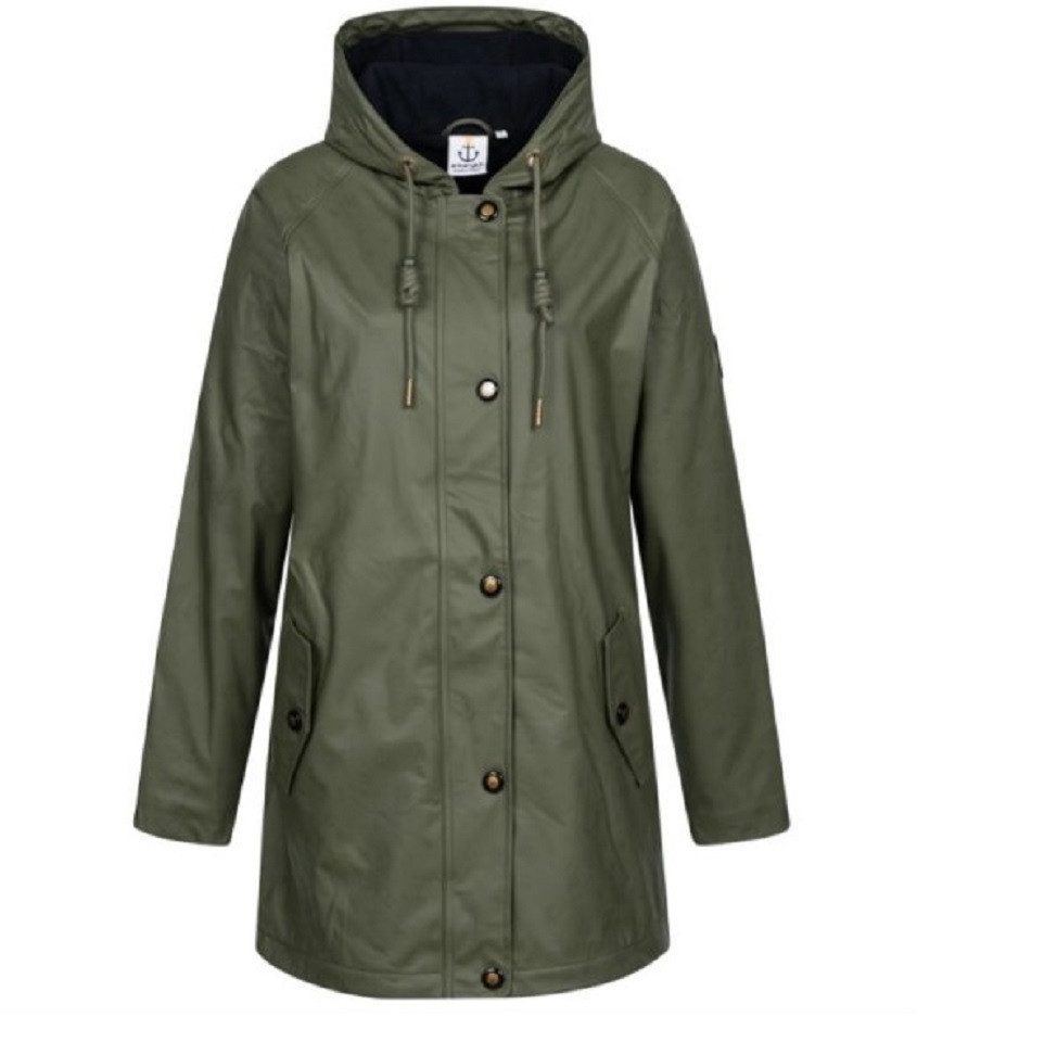 ankerglut Regenmantel Ankerglut Wolke Damen Winter Friesennerz mit Fleecefutter