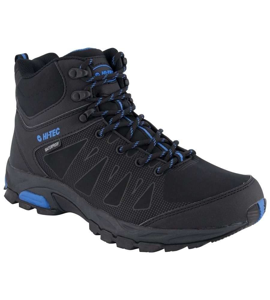 Hi-Tec Raven Mid WP (waterproof/wasserdicht) schwarz/blau Herren Wanderschuh