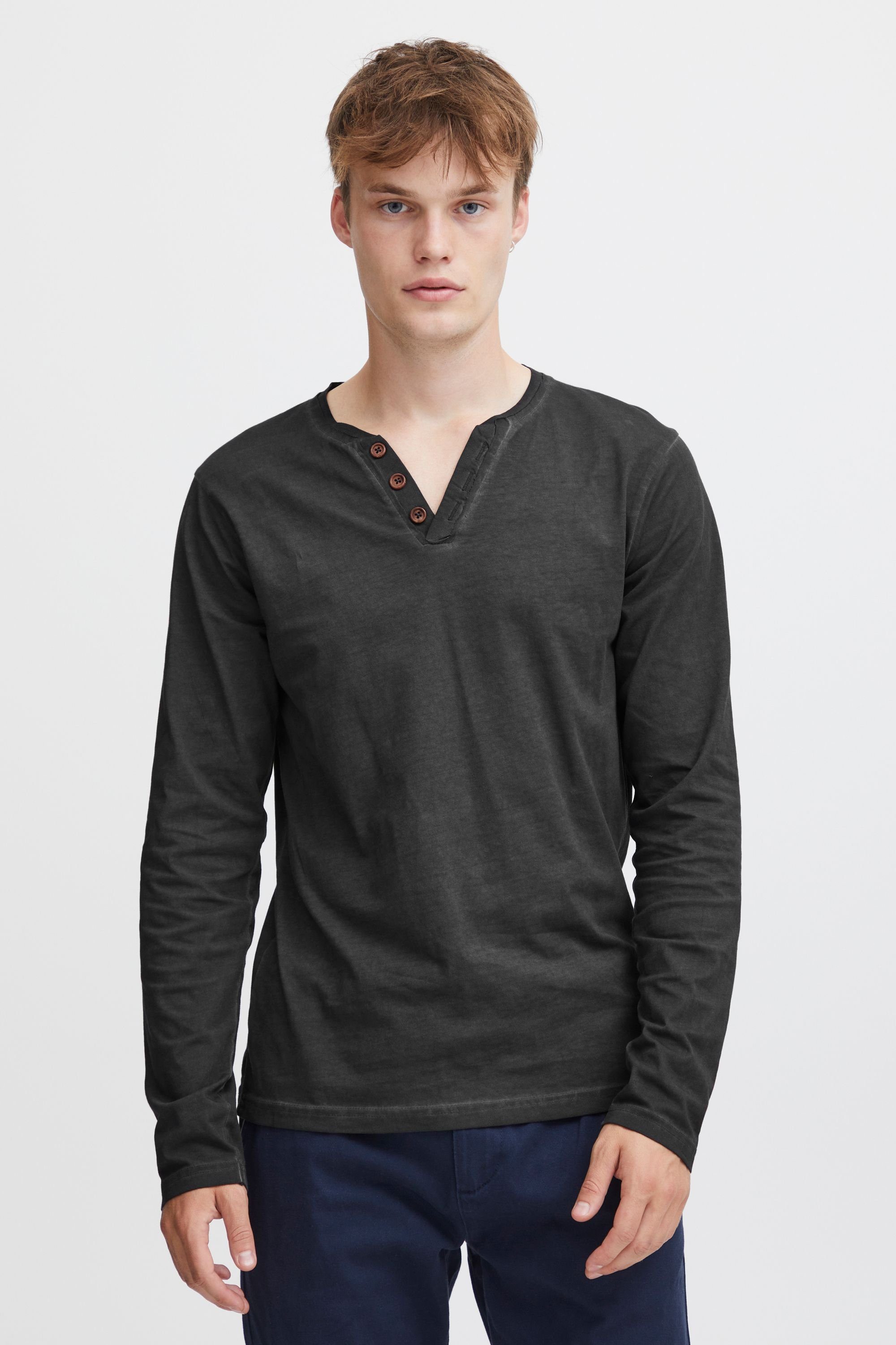 !Solid Langarmshirt SDTinox Langarmshirt mit V-Ausschnitt Black (9000)