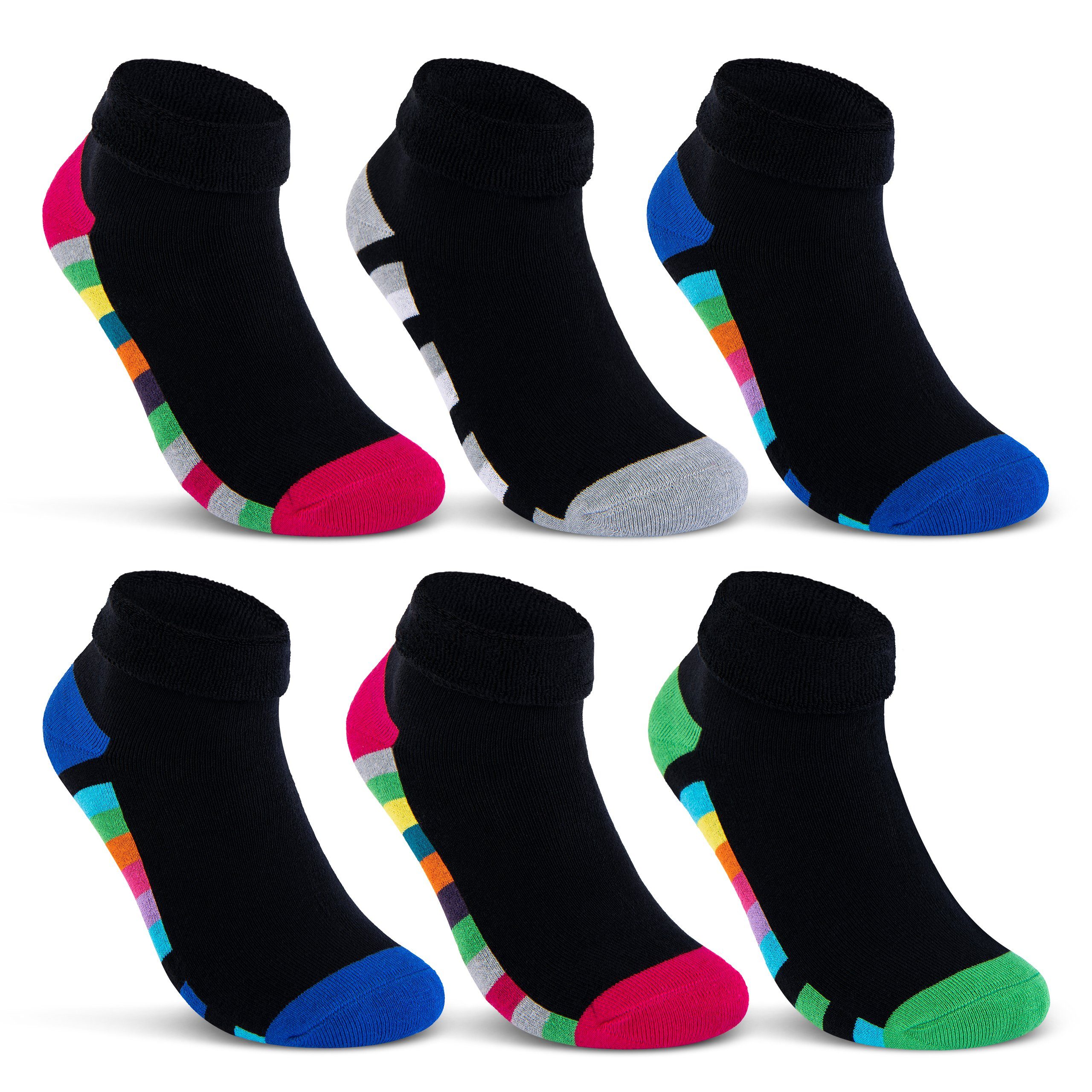 sockenkauf24 Thermosocken 2 I 4 I 6 Paar Damen Socken mit Innenfrottee warme Wintersocken (6-Paar, 35-38) - 12792 WP