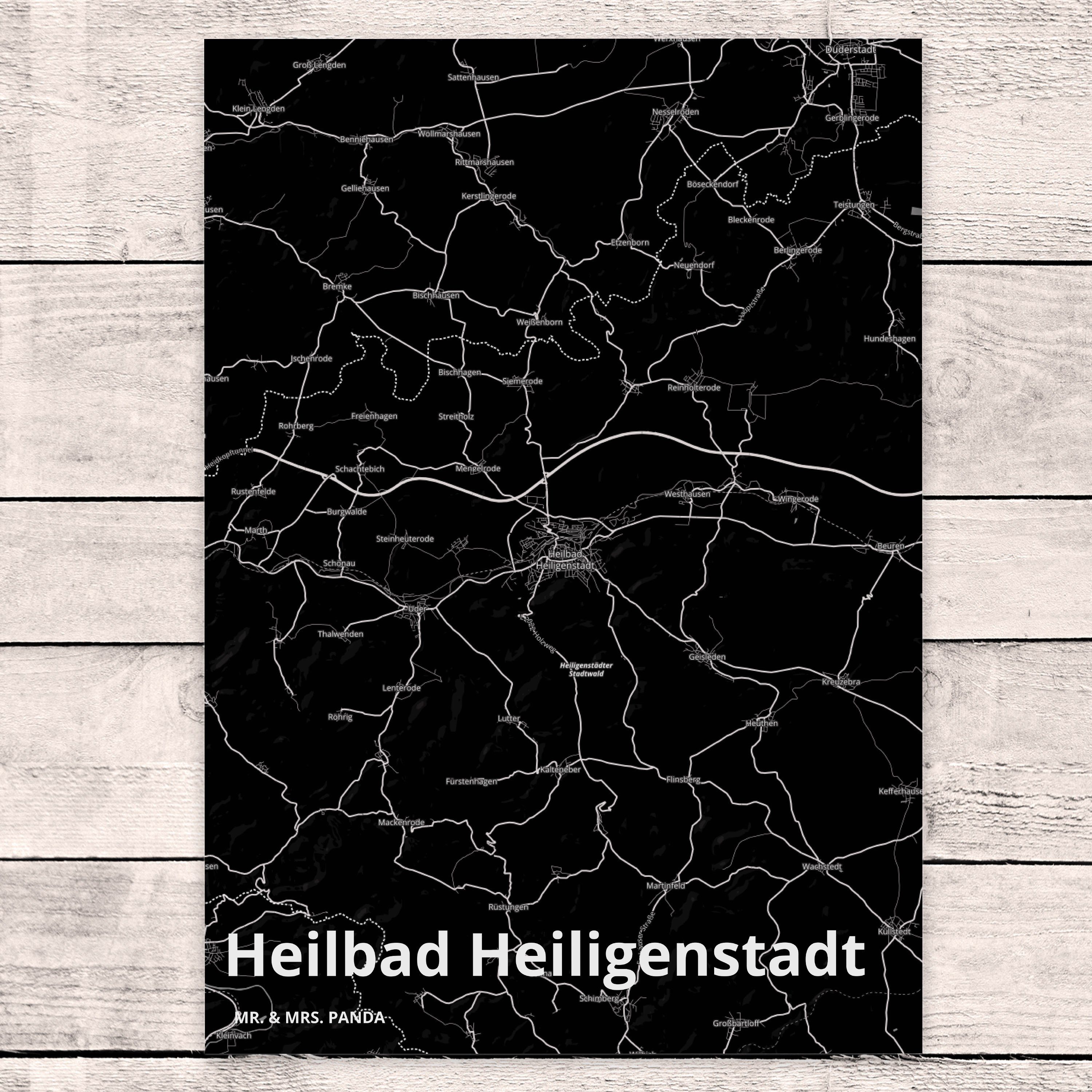 Ansichtskar Postkarte Heiligenstadt Karte, - Panda Geschenk, Dorf, & Mrs. Einladung, Mr. Heilbad