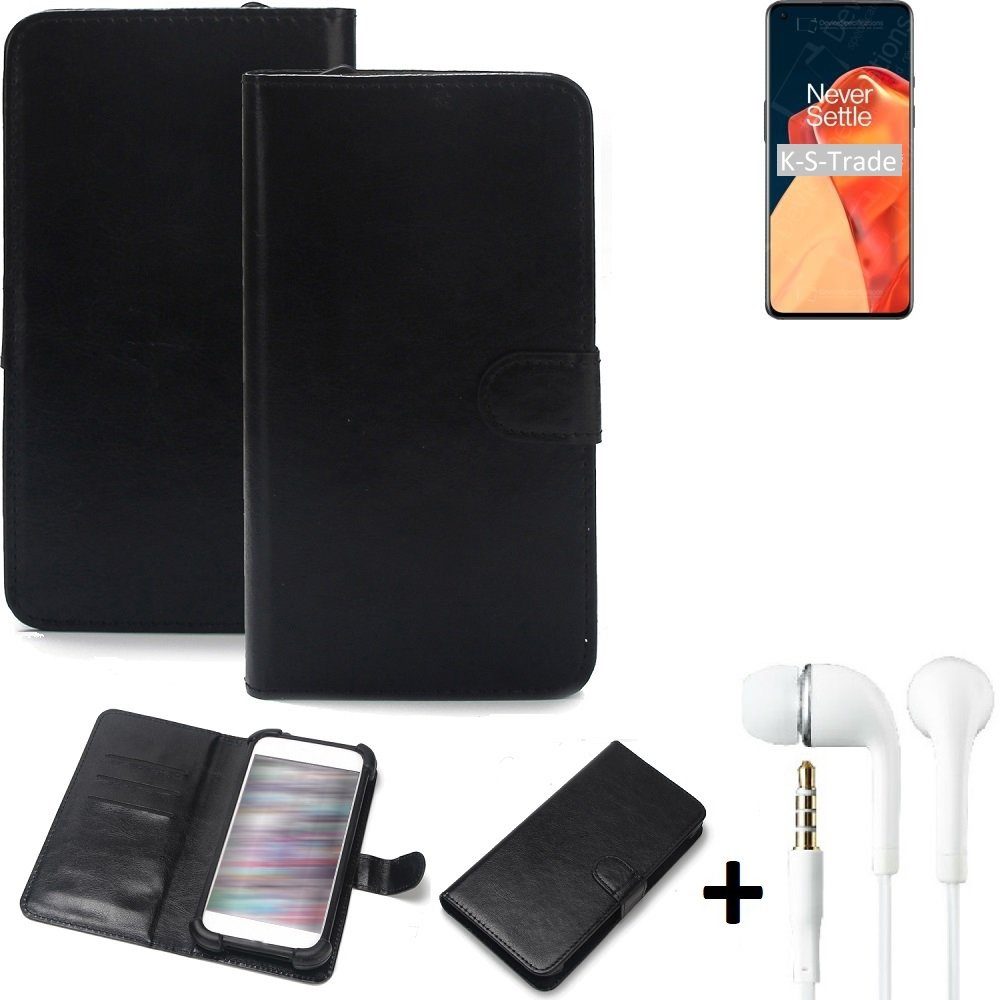 K-S-Trade Handyhülle für OnePlus 9, Wallet Case Handyhülle Schutzhülle Flip cover Flipstyle Tasche